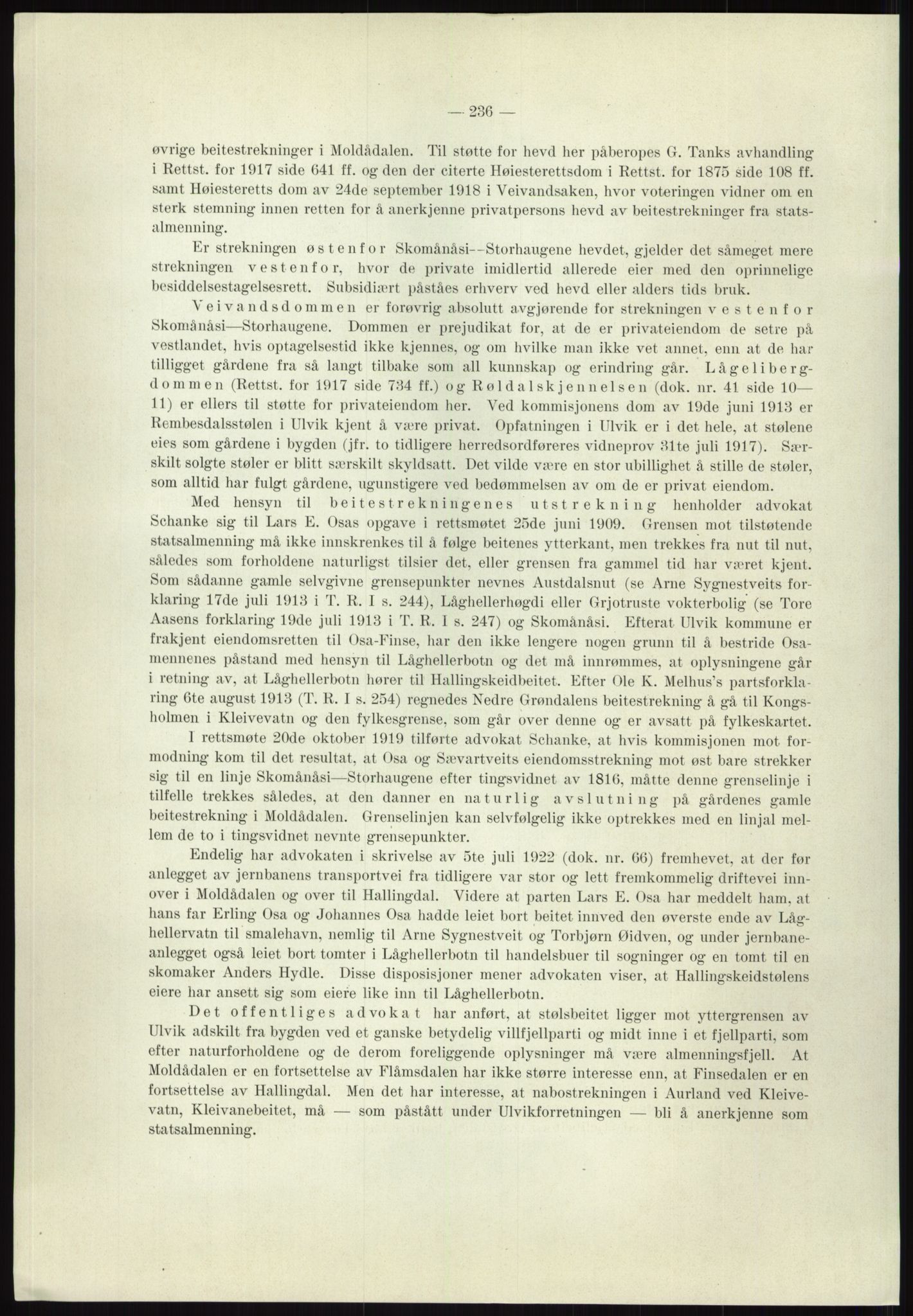 Høyfjellskommisjonen, AV/RA-S-1546/X/Xa/L0001: Nr. 1-33, 1909-1953, p. 842