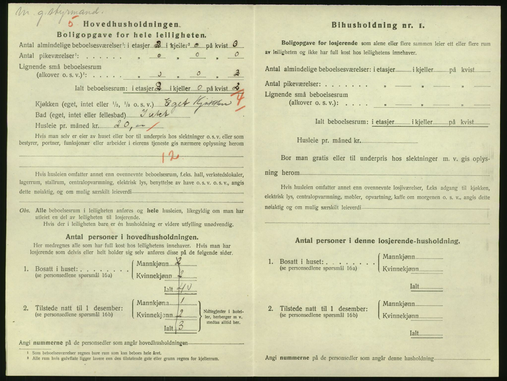 SAK, 1920 census for Risør, 1920, p. 1710
