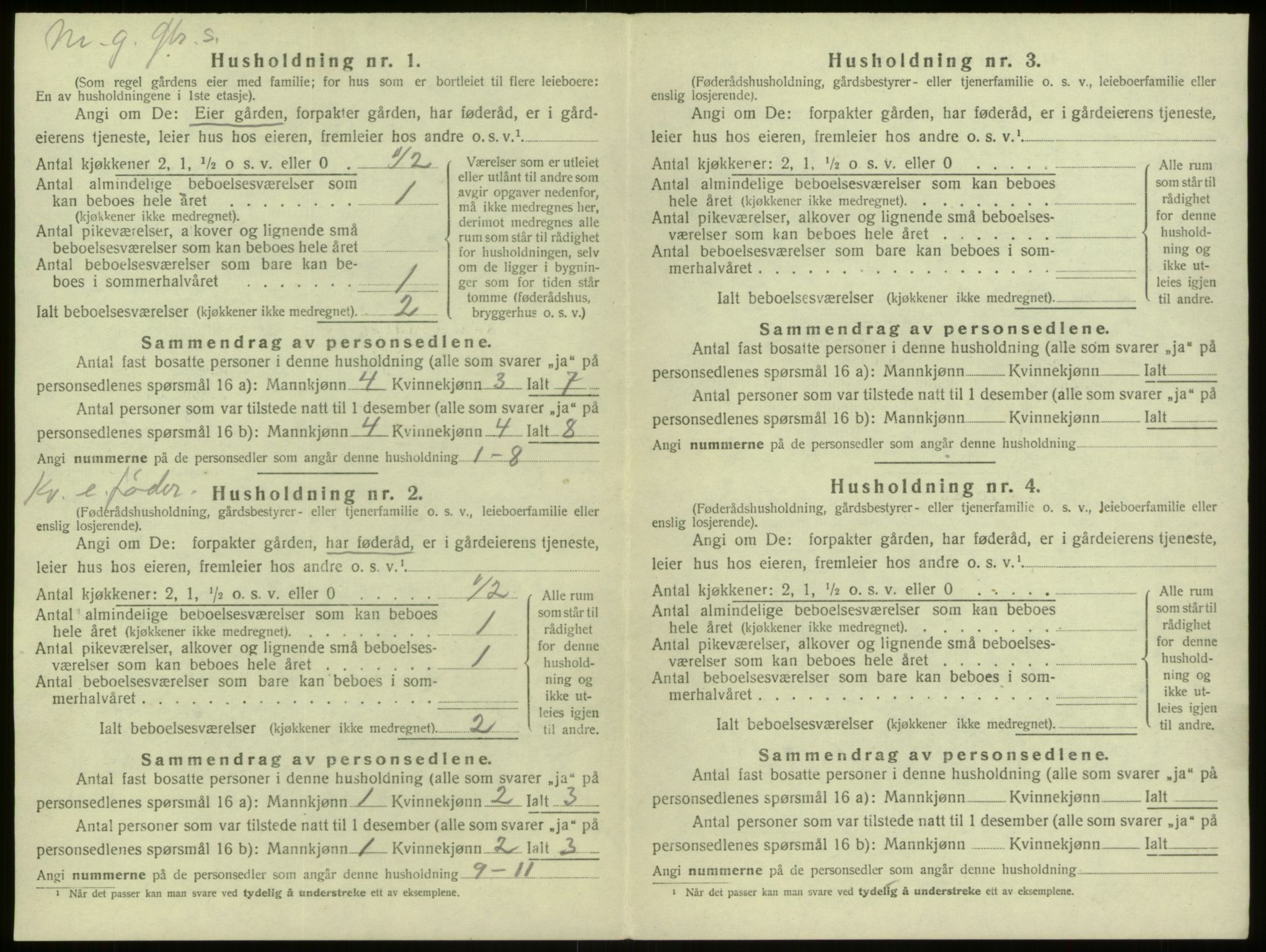 SAB, 1920 census for Manger, 1920, p. 138