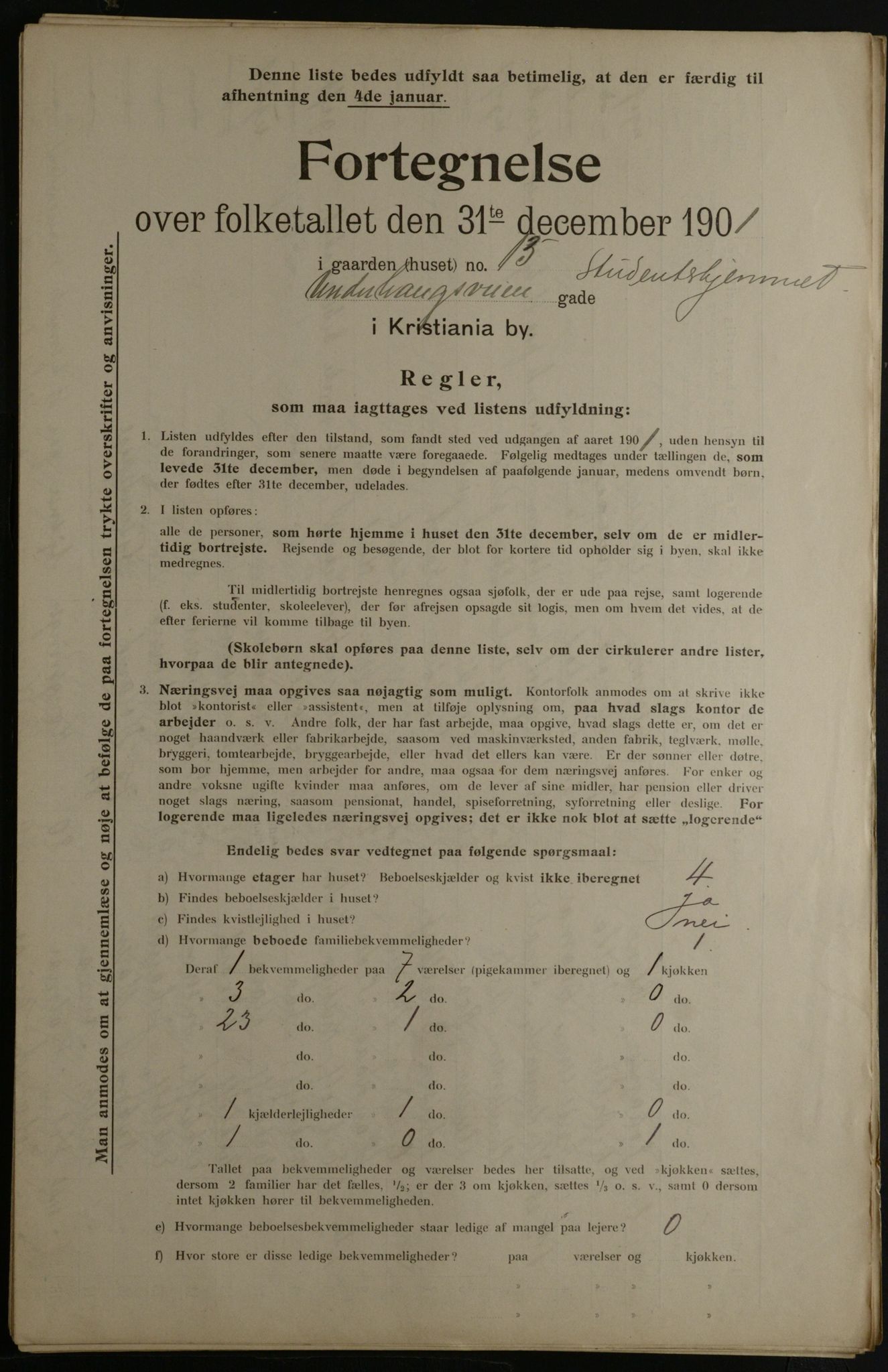 OBA, Municipal Census 1901 for Kristiania, 1901, p. 18368