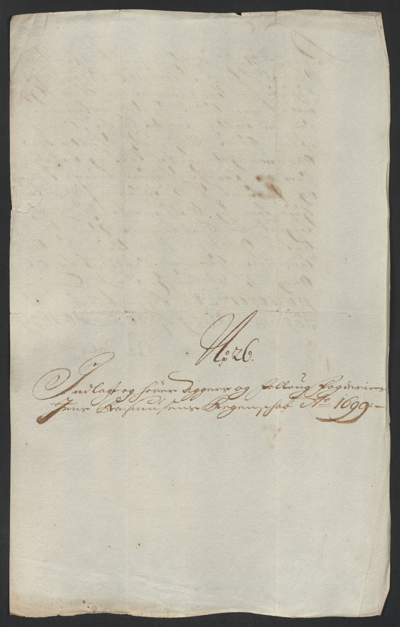 Rentekammeret inntil 1814, Reviderte regnskaper, Fogderegnskap, AV/RA-EA-4092/R10/L0442: Fogderegnskap Aker og Follo, 1699, p. 314