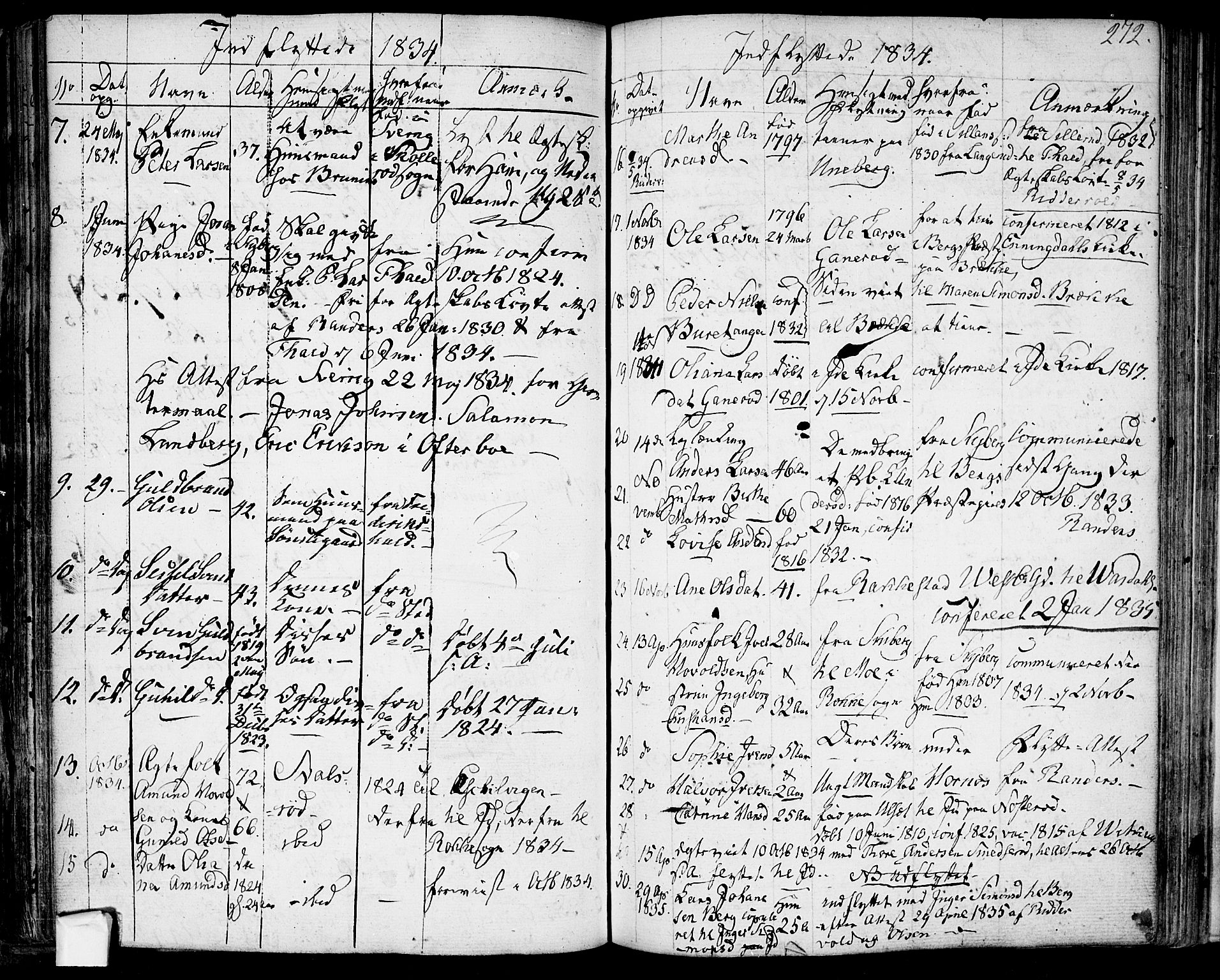 Berg prestekontor Kirkebøker, SAO/A-10902/F/Fa/L0003: Parish register (official) no. I 3, 1832-1842, p. 272