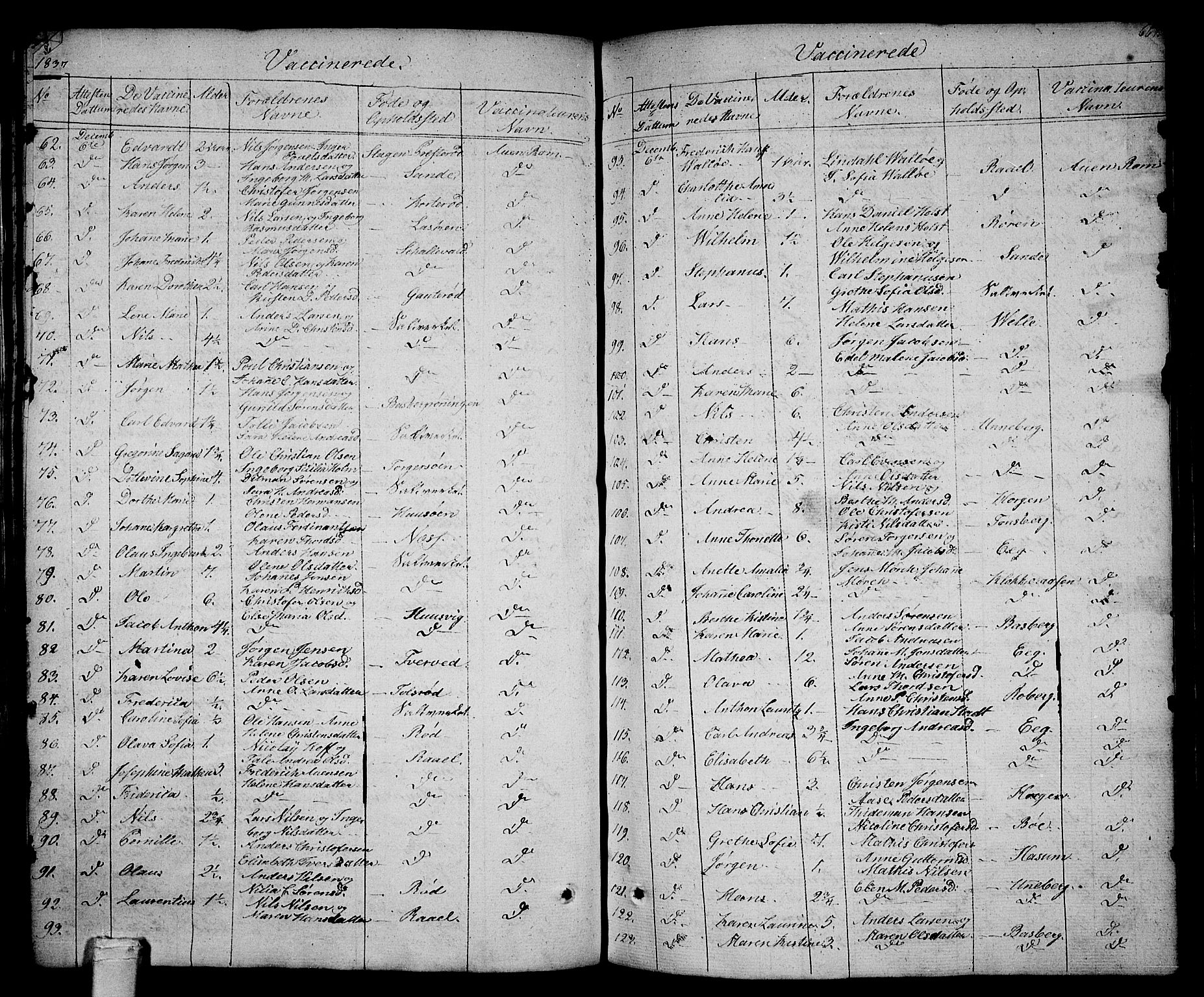 Sem kirkebøker, AV/SAKO-A-5/F/Fa/L0005: Parish register (official) no. I 5, 1825-1842, p. 666-667