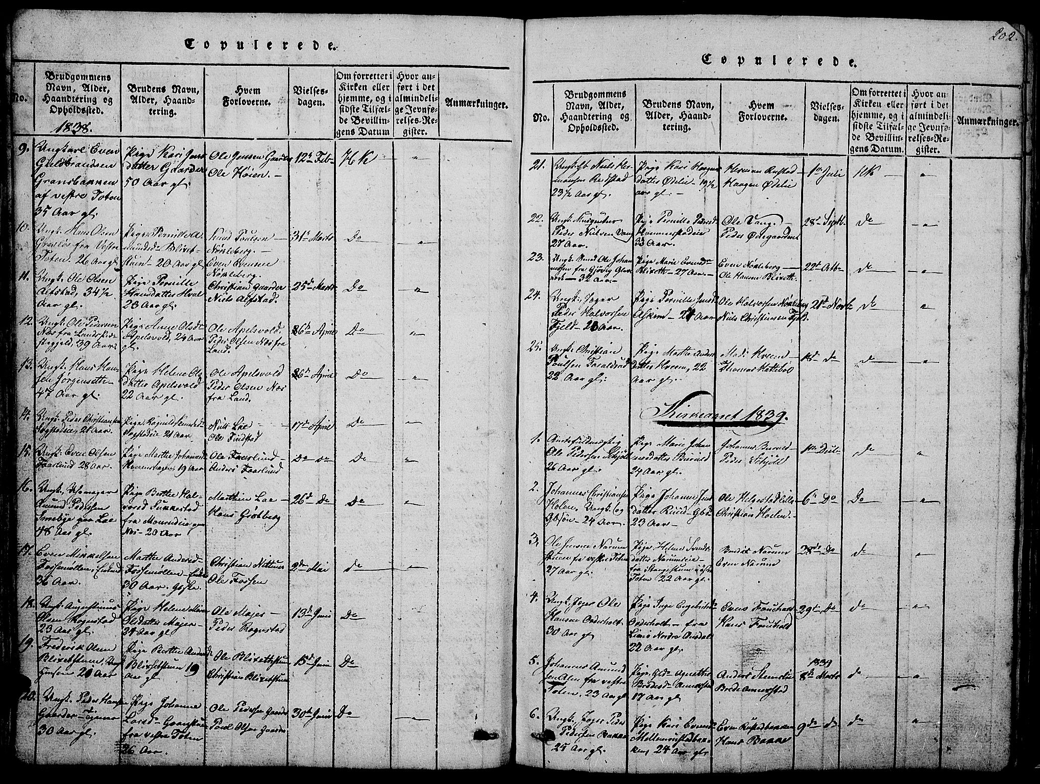 Østre Toten prestekontor, AV/SAH-PREST-104/H/Ha/Hab/L0001: Parish register (copy) no. 1, 1827-1839, p. 202