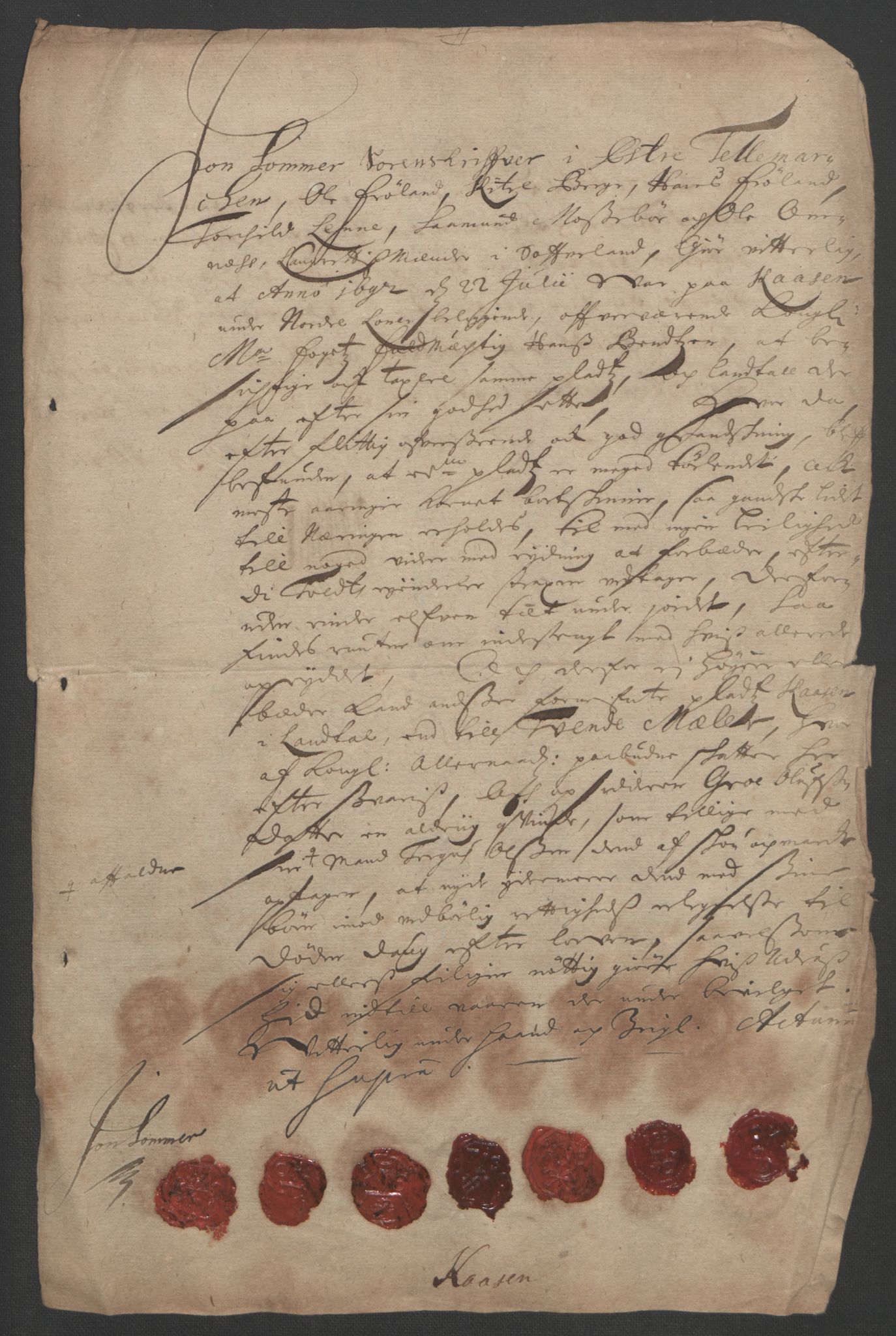 Rentekammeret inntil 1814, Reviderte regnskaper, Fogderegnskap, AV/RA-EA-4092/R35/L2090: Fogderegnskap Øvre og Nedre Telemark, 1692, p. 45