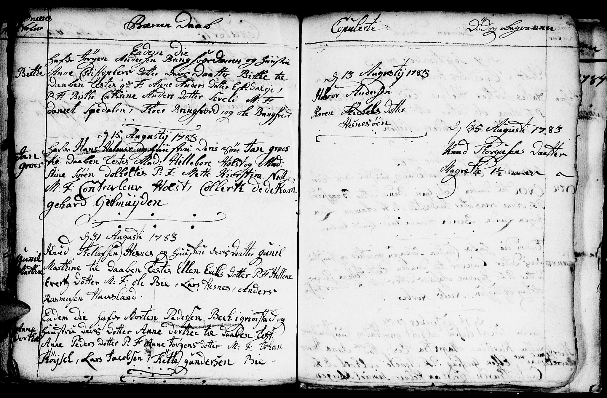 Fjære sokneprestkontor, SAK/1111-0011/F/Fb/L0004: Parish register (copy) no. B 4, 1766-1785, p. 263b-264a