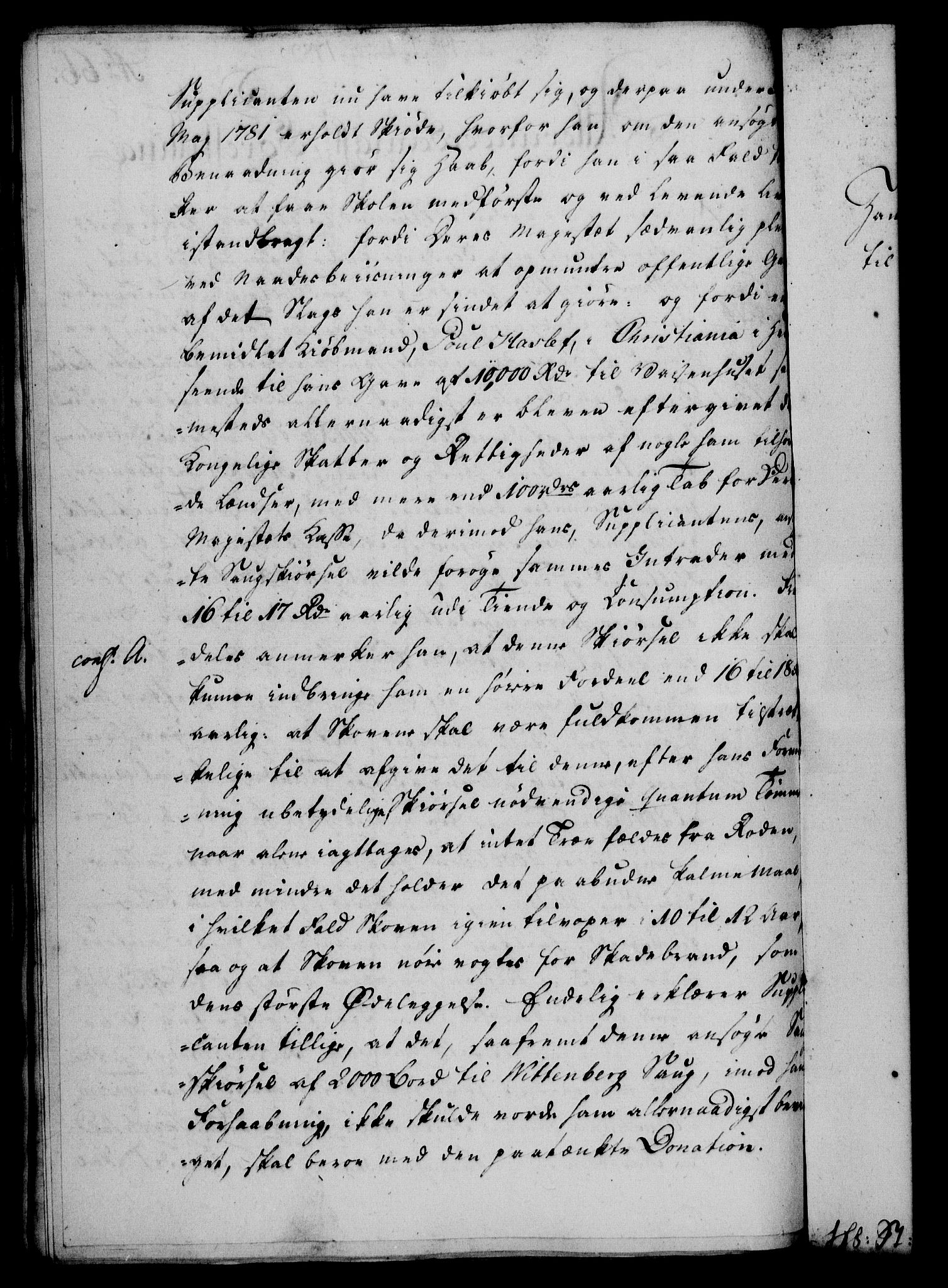 Rentekammeret, Kammerkanselliet, RA/EA-3111/G/Gf/Gfa/L0064: Norsk relasjons- og resolusjonsprotokoll (merket RK 52.64), 1782, p. 501