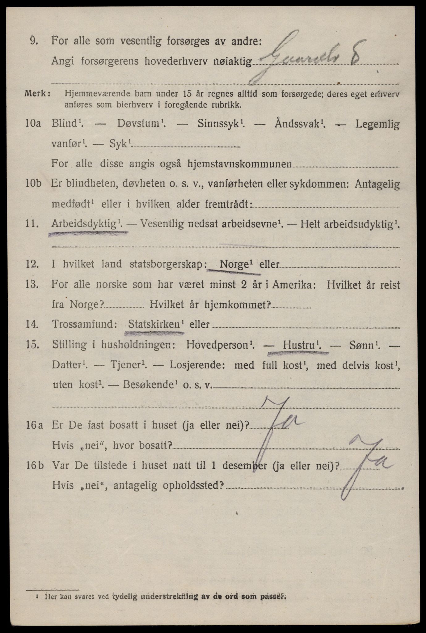 SAKO, 1920 census for Hjartdal, 1920, p. 2303
