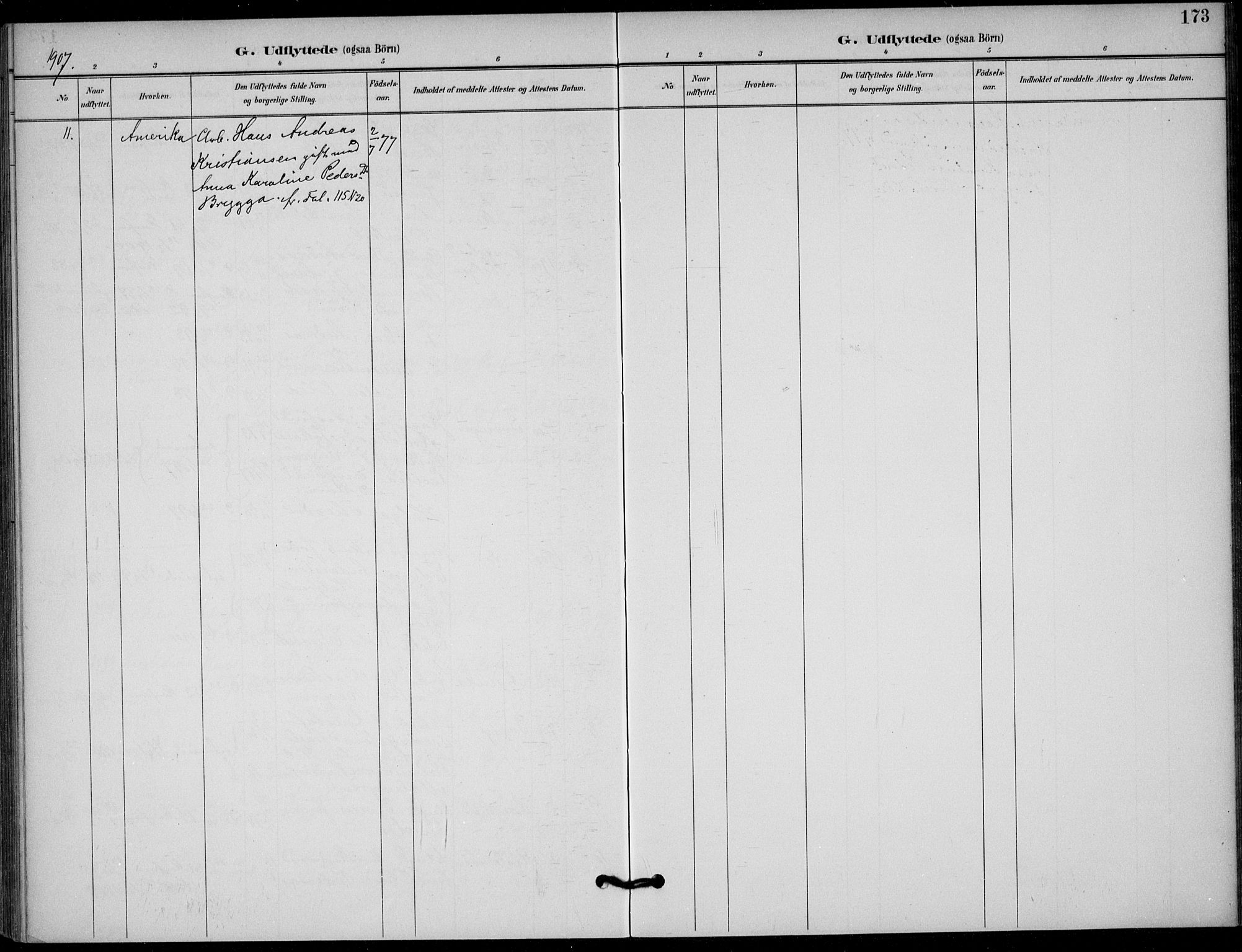 Solum kirkebøker, SAKO/A-306/F/Fb/L0002: Parish register (official) no. II 2, 1893-1901, p. 173