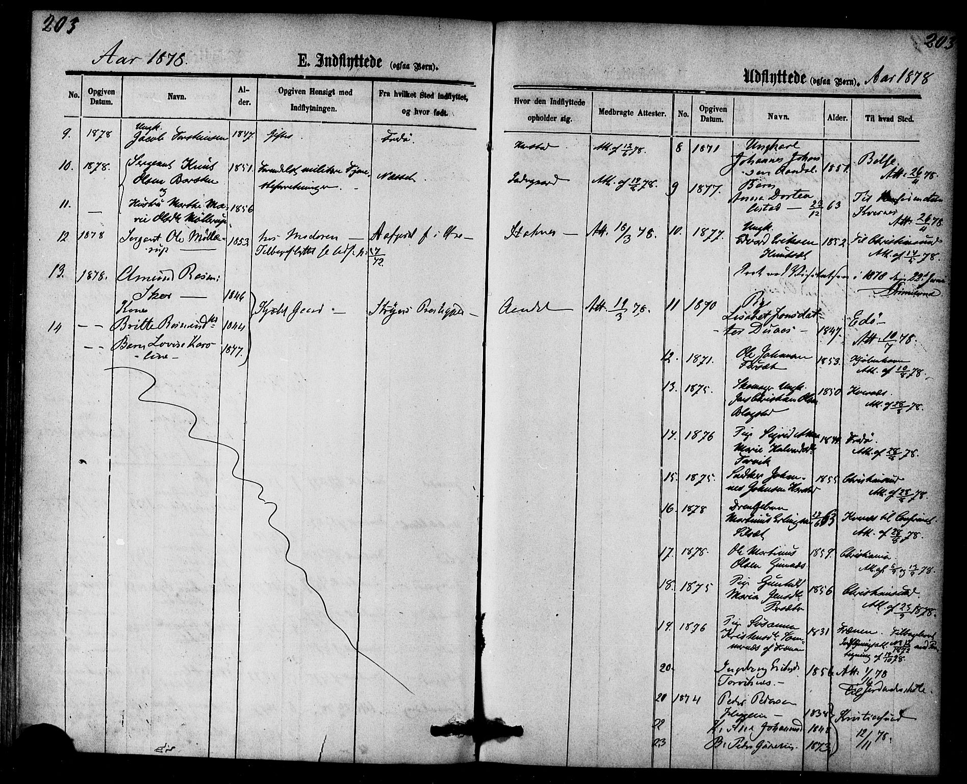 Ministerialprotokoller, klokkerbøker og fødselsregistre - Møre og Romsdal, AV/SAT-A-1454/584/L0966: Parish register (official) no. 584A06, 1869-1878, p. 203