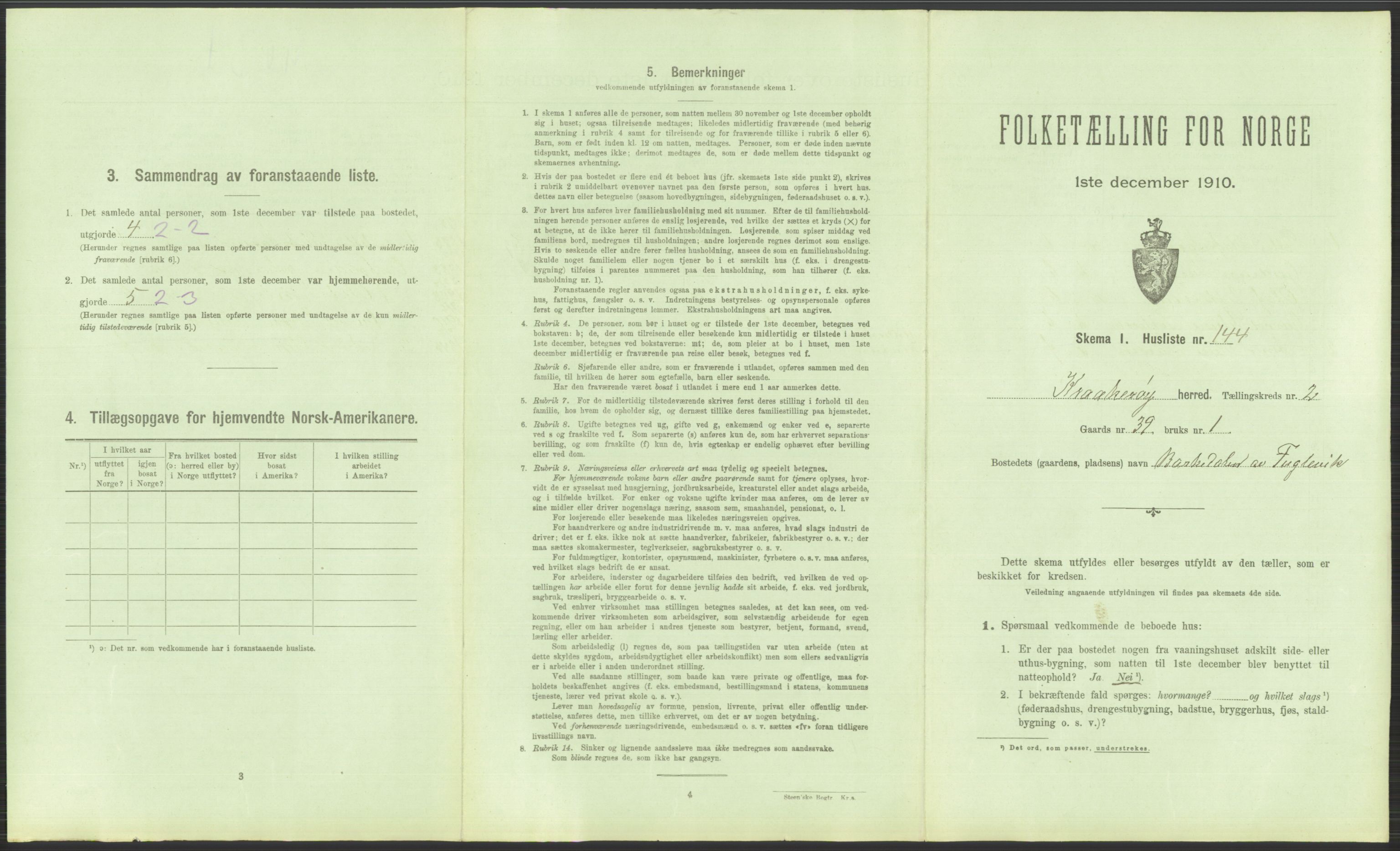 RA, 1910 census for Kråkerøy, 1910, p. 468