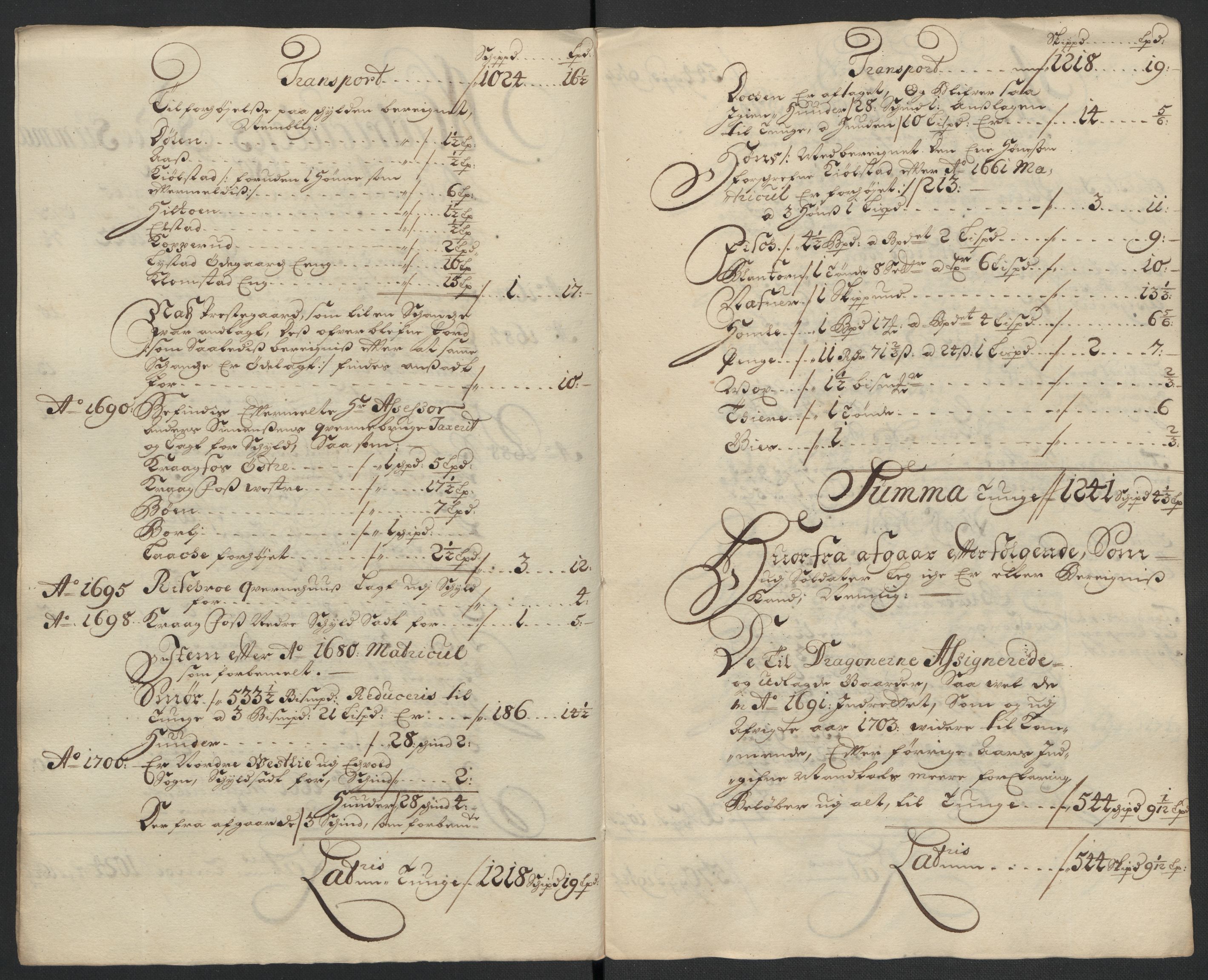 Rentekammeret inntil 1814, Reviderte regnskaper, Fogderegnskap, AV/RA-EA-4092/R12/L0717: Fogderegnskap Øvre Romerike, 1704-1705, p. 200