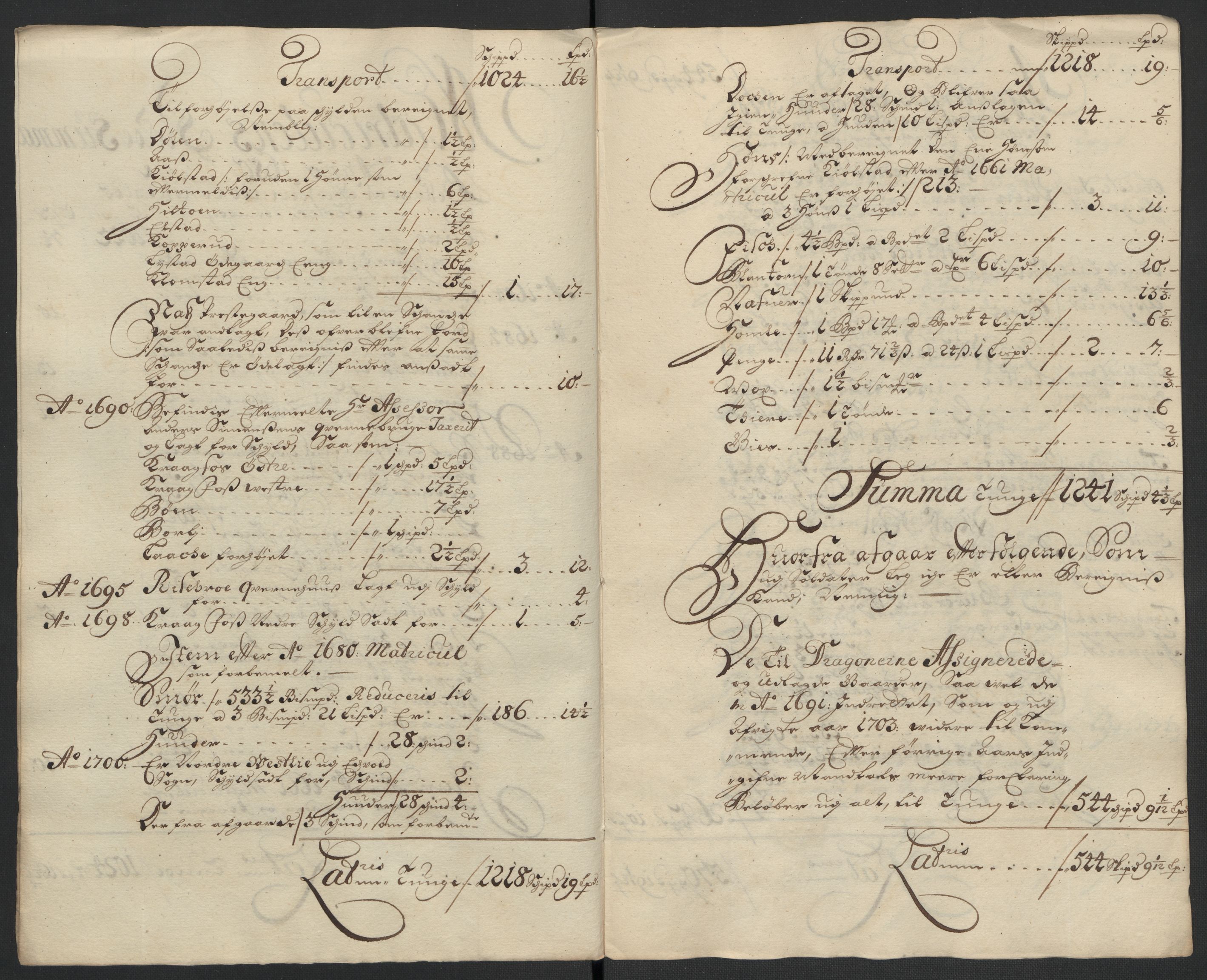 Rentekammeret inntil 1814, Reviderte regnskaper, Fogderegnskap, RA/EA-4092/R12/L0717: Fogderegnskap Øvre Romerike, 1704-1705, p. 200