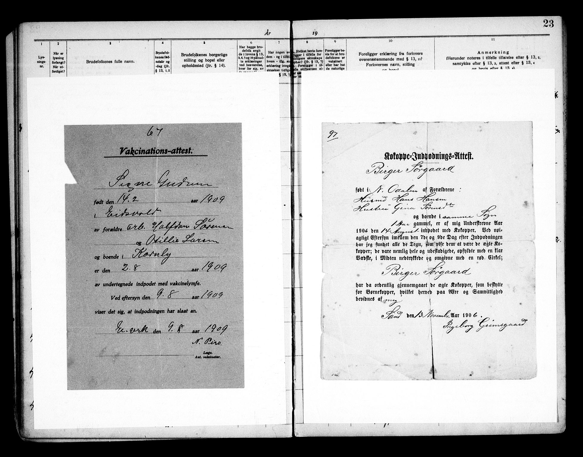 Eidsvoll prestekontor Kirkebøker, SAO/A-10888/H/Ha/L0005: Banns register no. 5, 1919-1935, p. 23