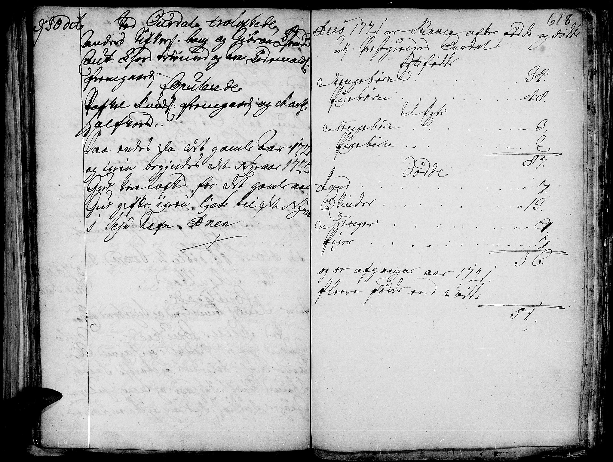 Aurdal prestekontor, SAH/PREST-126/H/Ha/Haa/L0001: Parish register (official) no. 1-3, 1692-1730, p. 618
