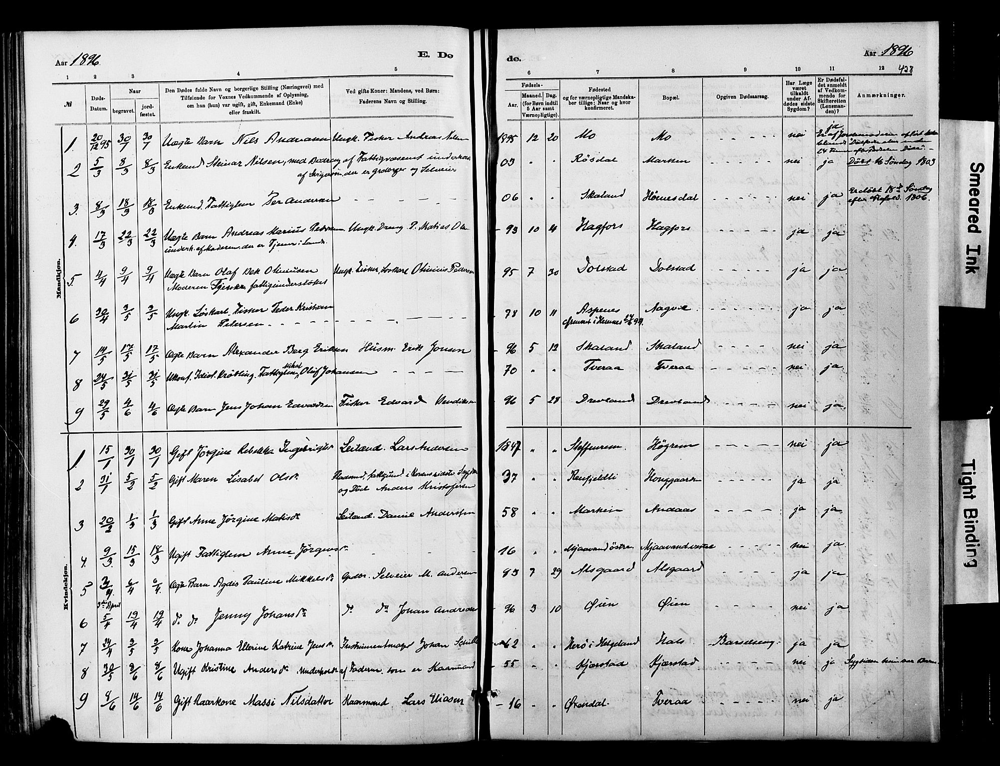 Ministerialprotokoller, klokkerbøker og fødselsregistre - Nordland, AV/SAT-A-1459/820/L0295: Parish register (official) no. 820A16, 1880-1896, p. 428