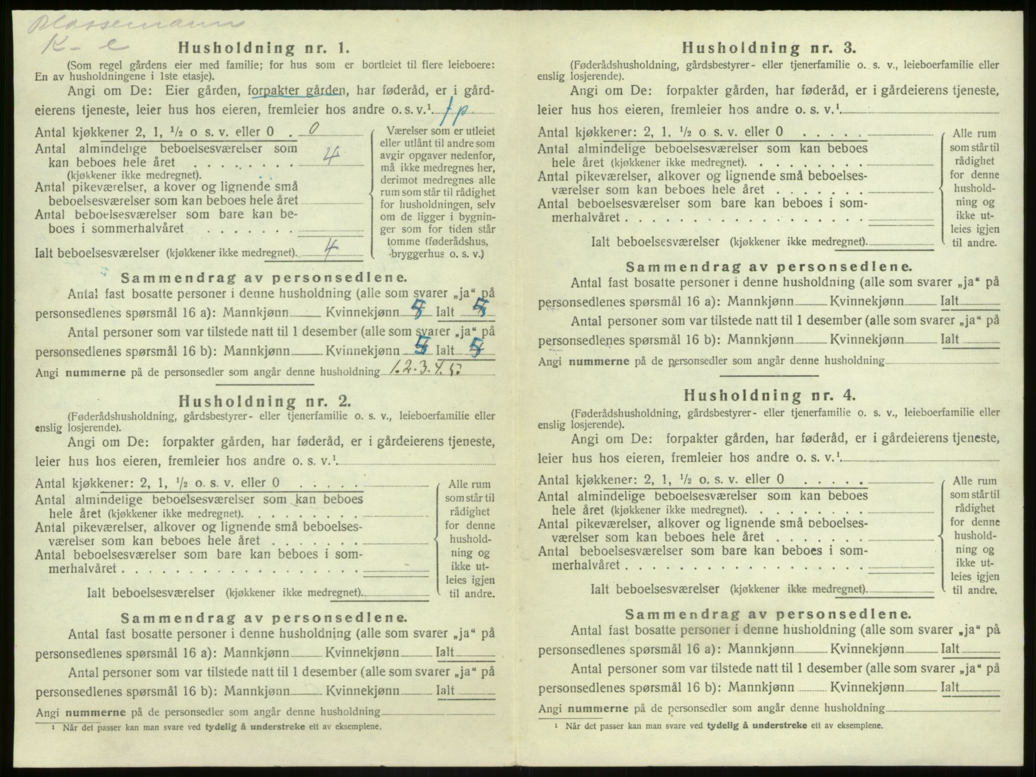 SAB, 1920 census for Kinn, 1920, p. 1742