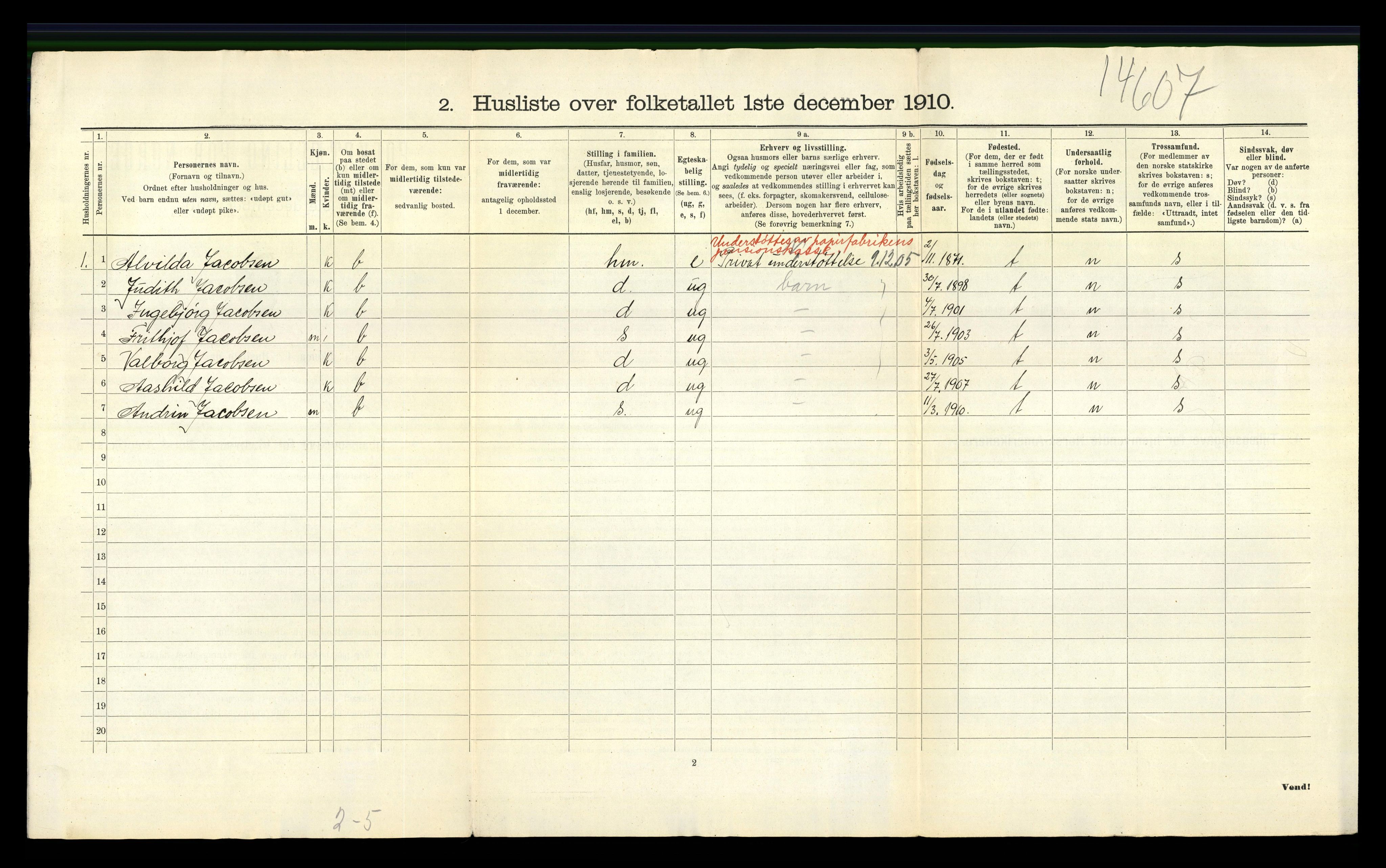 RA, 1910 census for Askøy, 1910, p. 1325