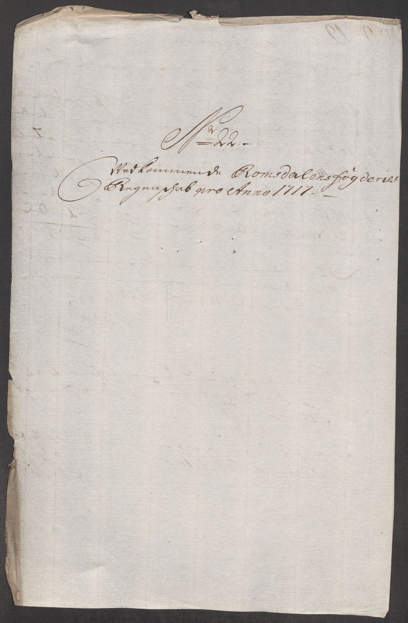 Rentekammeret inntil 1814, Reviderte regnskaper, Fogderegnskap, RA/EA-4092/R55/L3664: Fogderegnskap Romsdal, 1717, p. 168