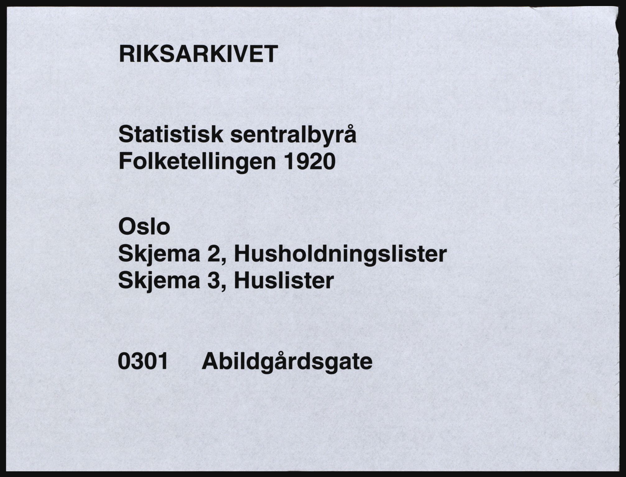 SAO, 1920 census for Kristiania, 1920, p. 72