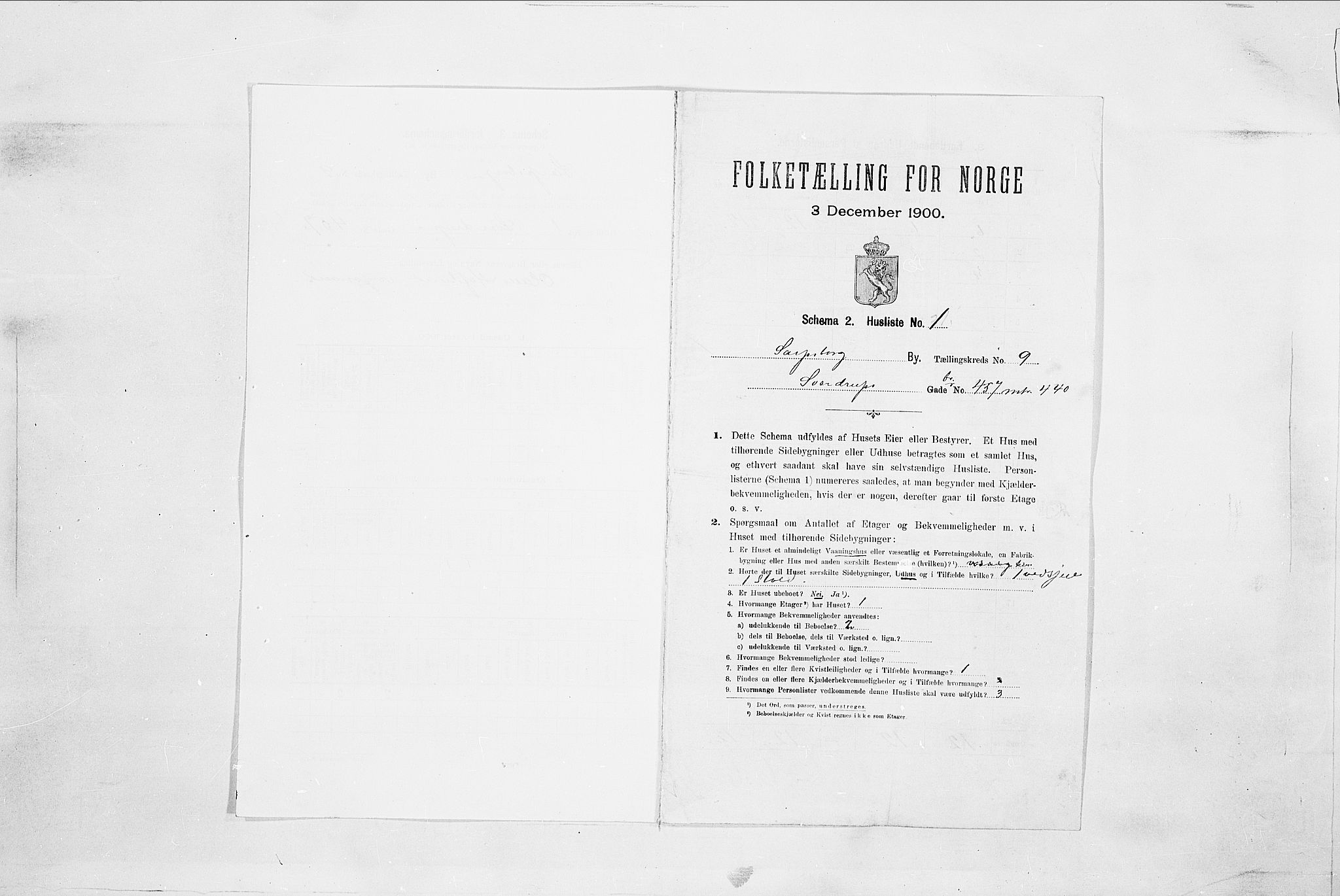 SAO, 1900 census for Sarpsborg, 1900, p. 2575