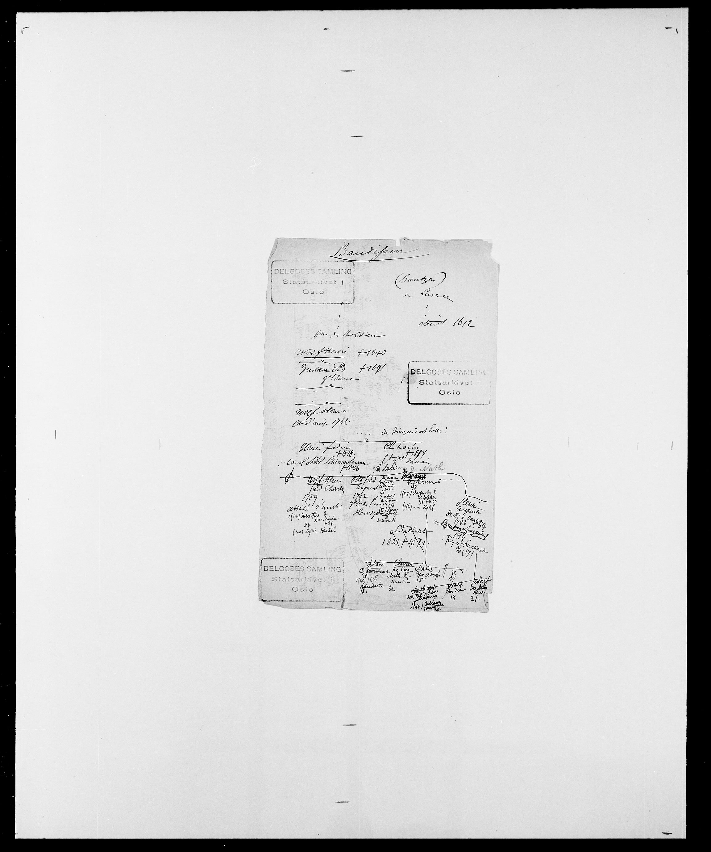 Delgobe, Charles Antoine - samling, AV/SAO-PAO-0038/D/Da/L0003: Barca - Bergen, p. 201
