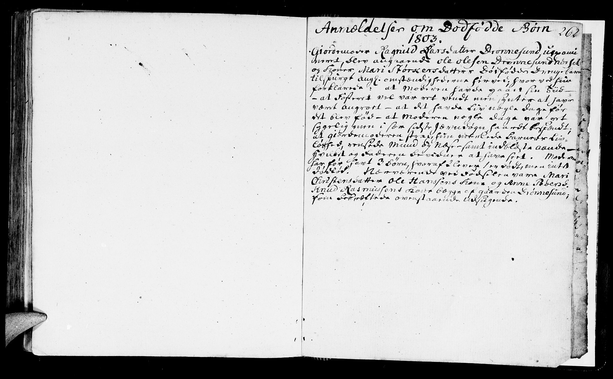 Ministerialprotokoller, klokkerbøker og fødselsregistre - Møre og Romsdal, AV/SAT-A-1454/525/L0372: Parish register (official) no. 525A02, 1778-1817, p. 262