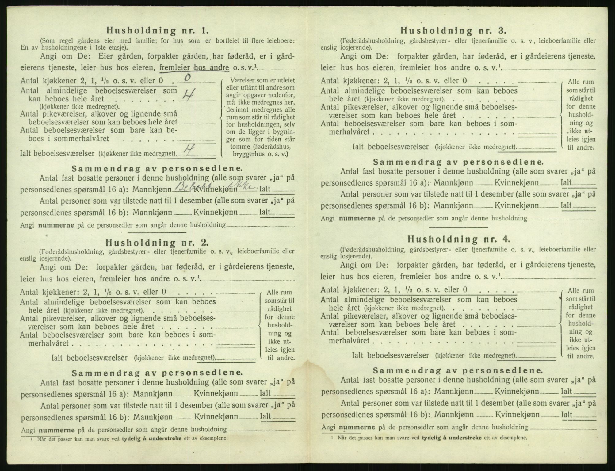 SAK, 1920 census for Gjøvdal, 1920, p. 191