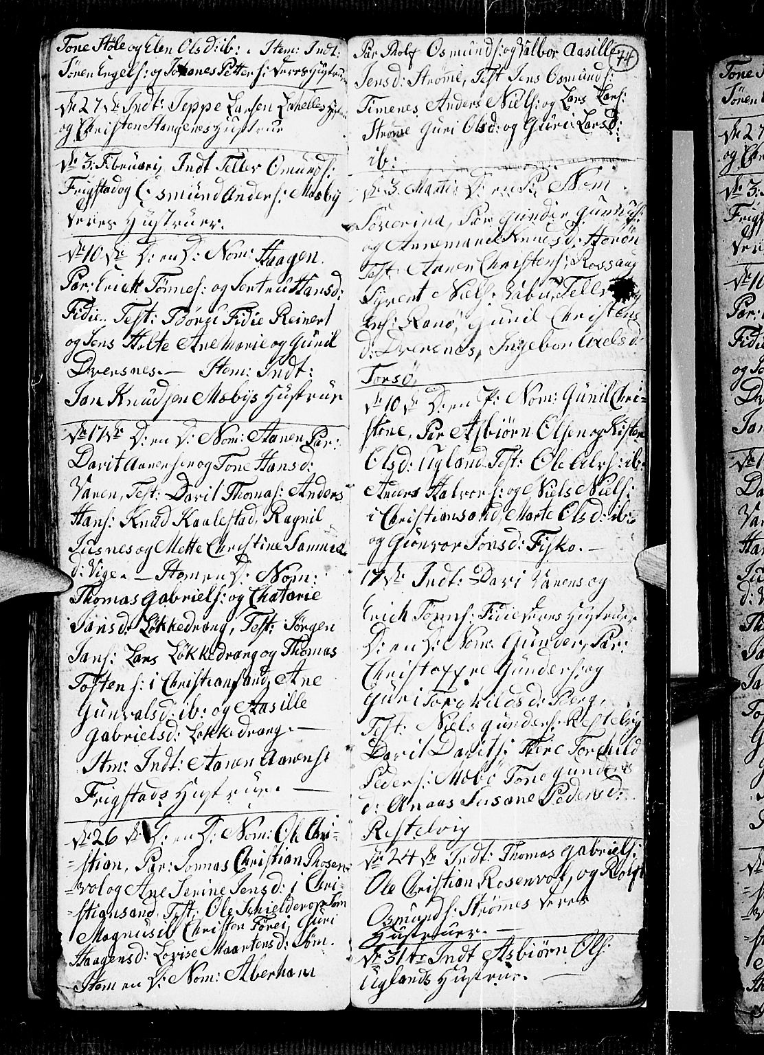 Oddernes sokneprestkontor, AV/SAK-1111-0033/F/Fb/Fba/L0002: Parish register (copy) no. B 2, 1791-1806, p. 74