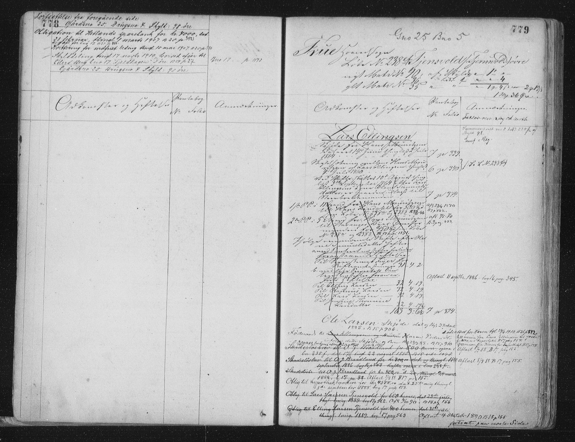 Jæren sorenskriveri, SAST/A-100310/01/4/41/41ABB/L0001: Mortgage register no. 41 ABB1, 1898, p. 778-779