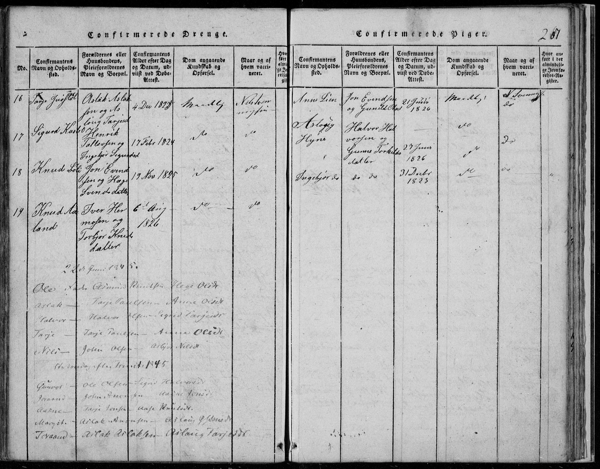 Rauland kirkebøker, SAKO/A-292/F/Fa/L0001: Parish register (official) no. 1, 1814-1859, p. 267