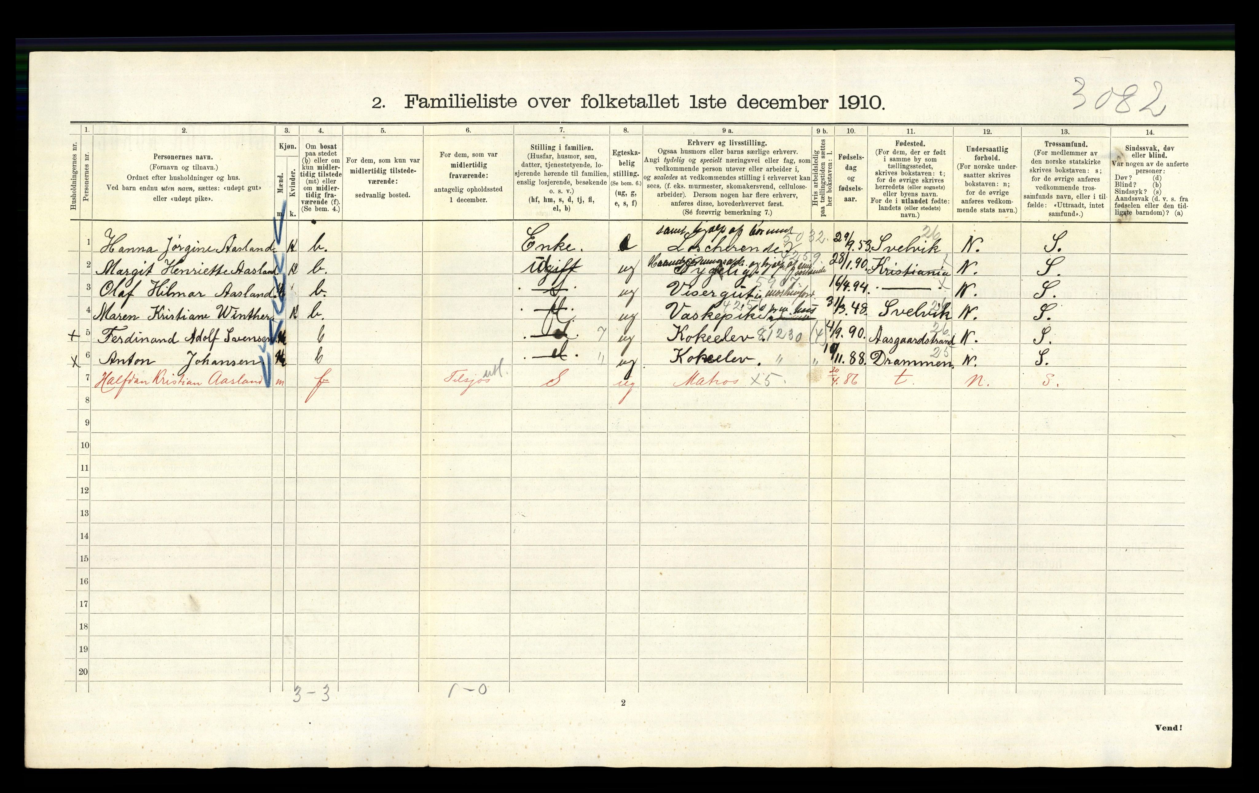 RA, 1910 census for Kristiania, 1910, p. 23822