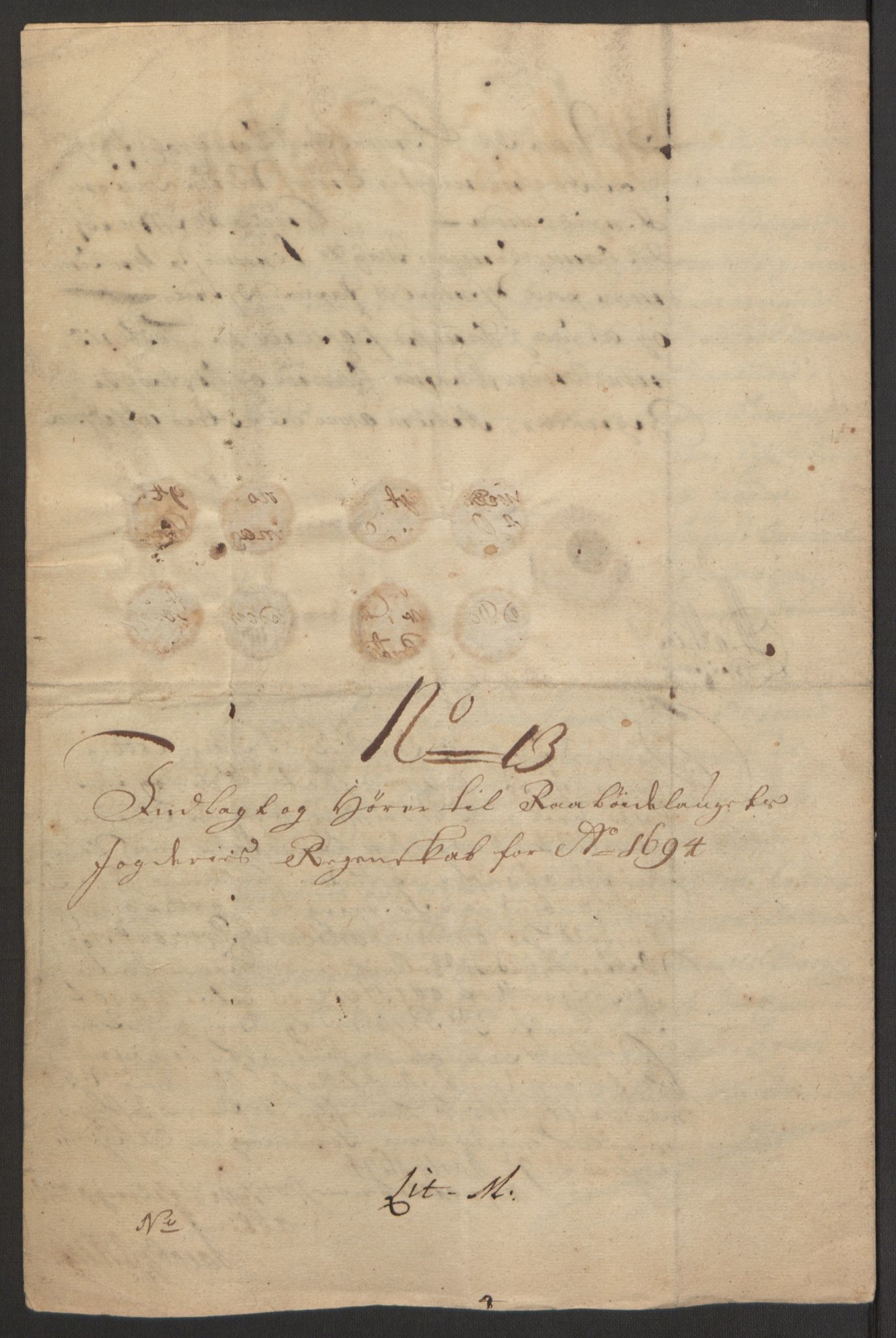 Rentekammeret inntil 1814, Reviderte regnskaper, Fogderegnskap, AV/RA-EA-4092/R40/L2444: Fogderegnskap Råbyggelag, 1693-1696, p. 197