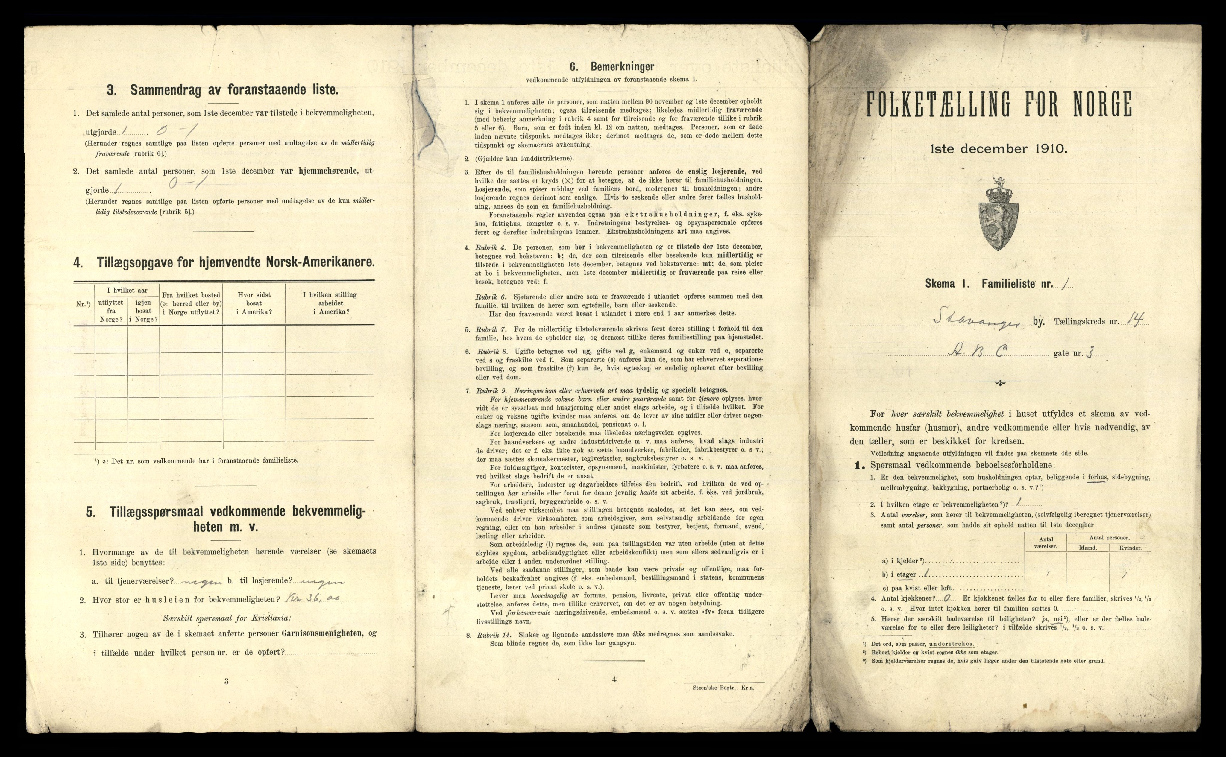 RA, 1910 census for Stavanger, 1910, p. 8504