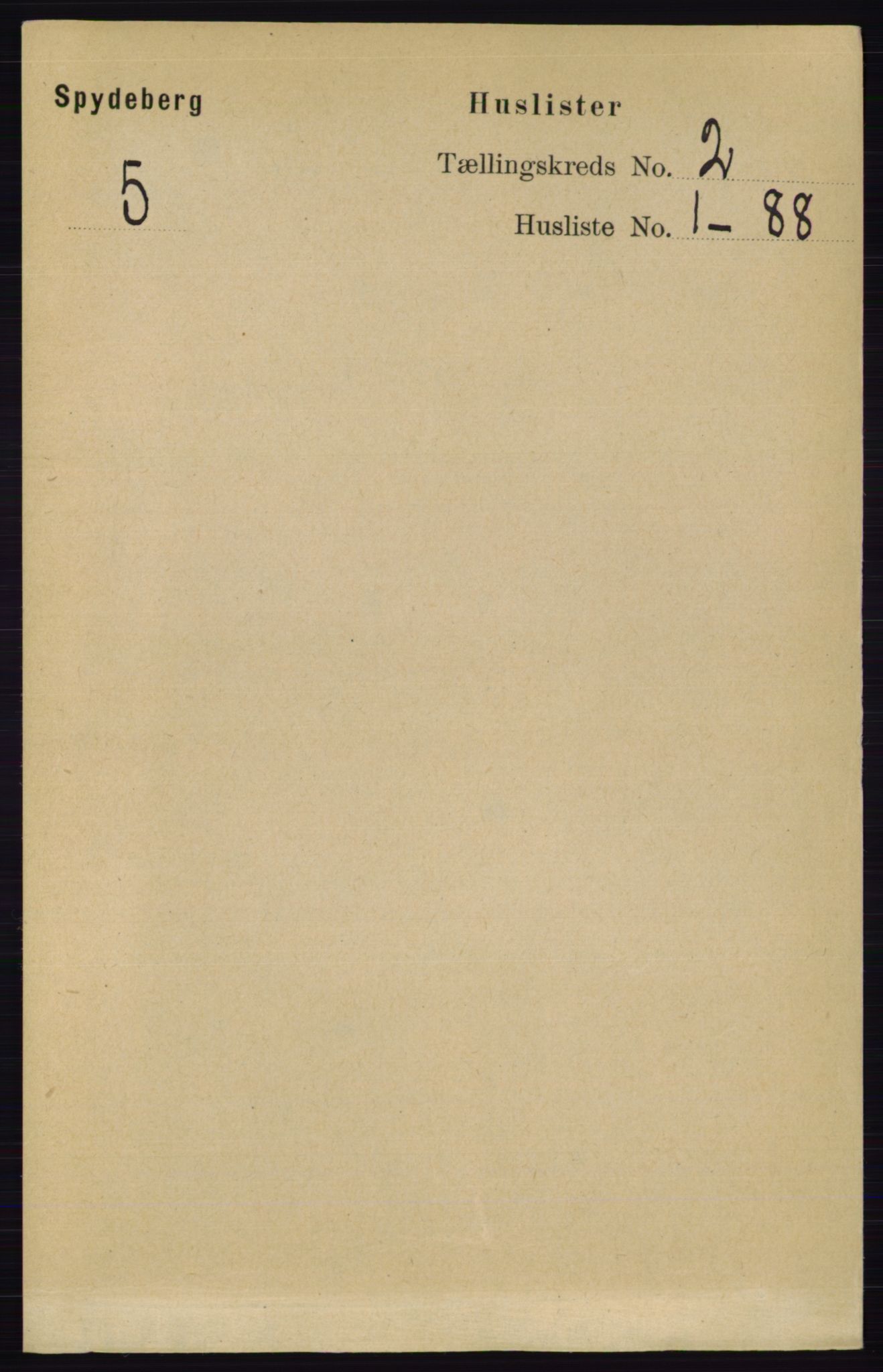 RA, 1891 census for 0123 Spydeberg, 1891, p. 605