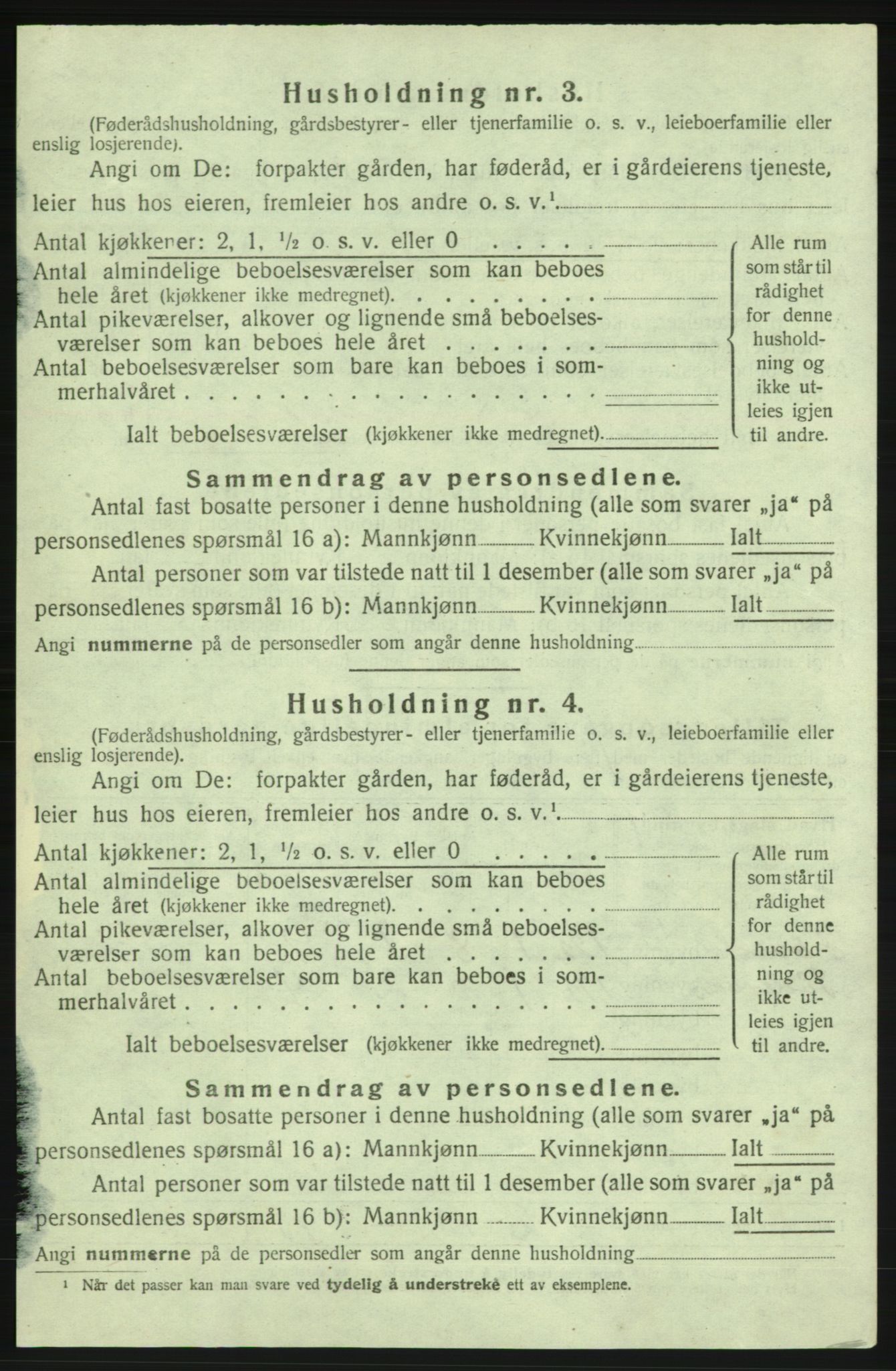 SAB, 1920 census for Strandebarm, 1920, p. 1047