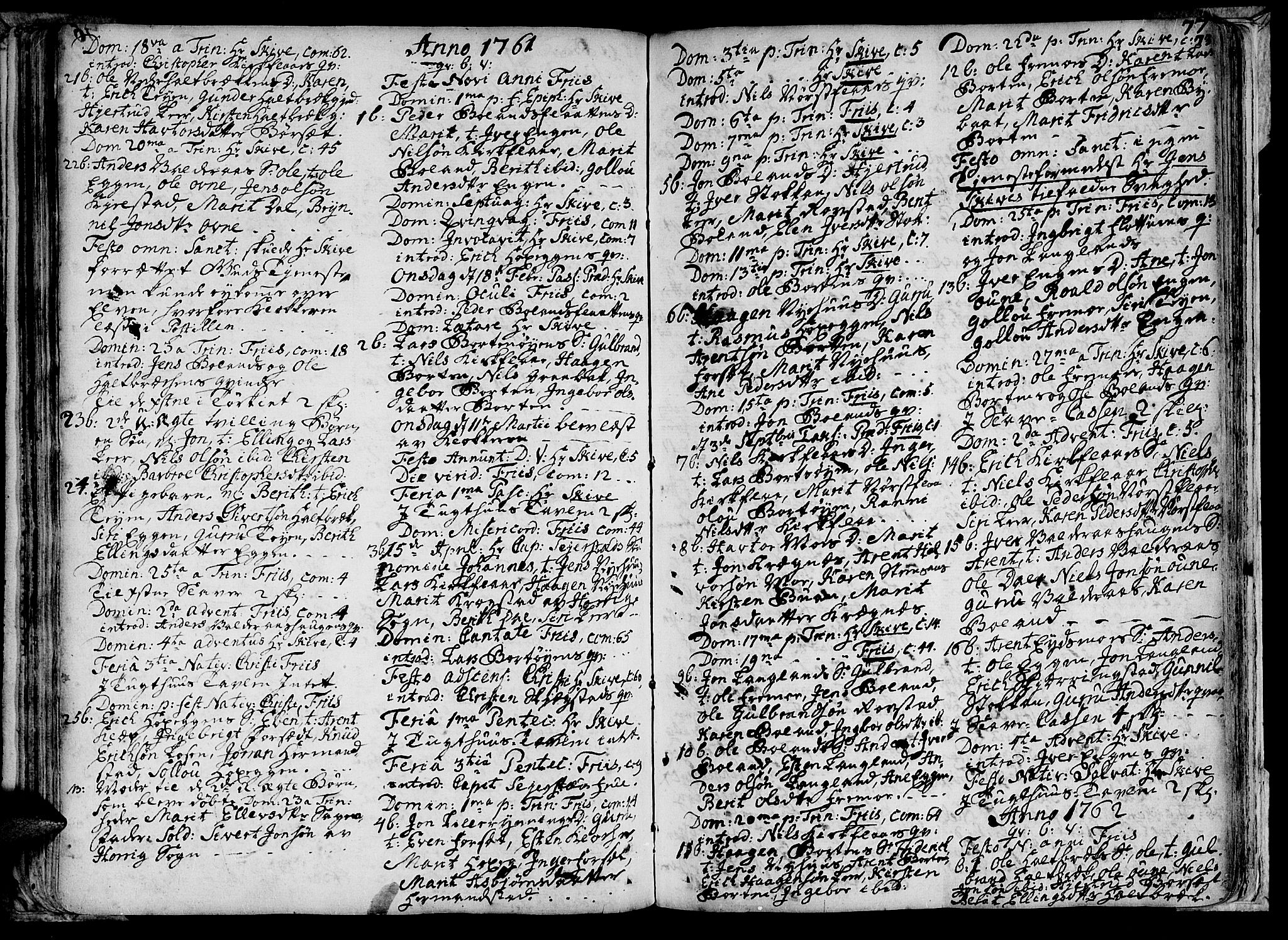 Ministerialprotokoller, klokkerbøker og fødselsregistre - Sør-Trøndelag, SAT/A-1456/691/L1058: Parish register (official) no. 691A01 /2, 1740-1767, p. 77