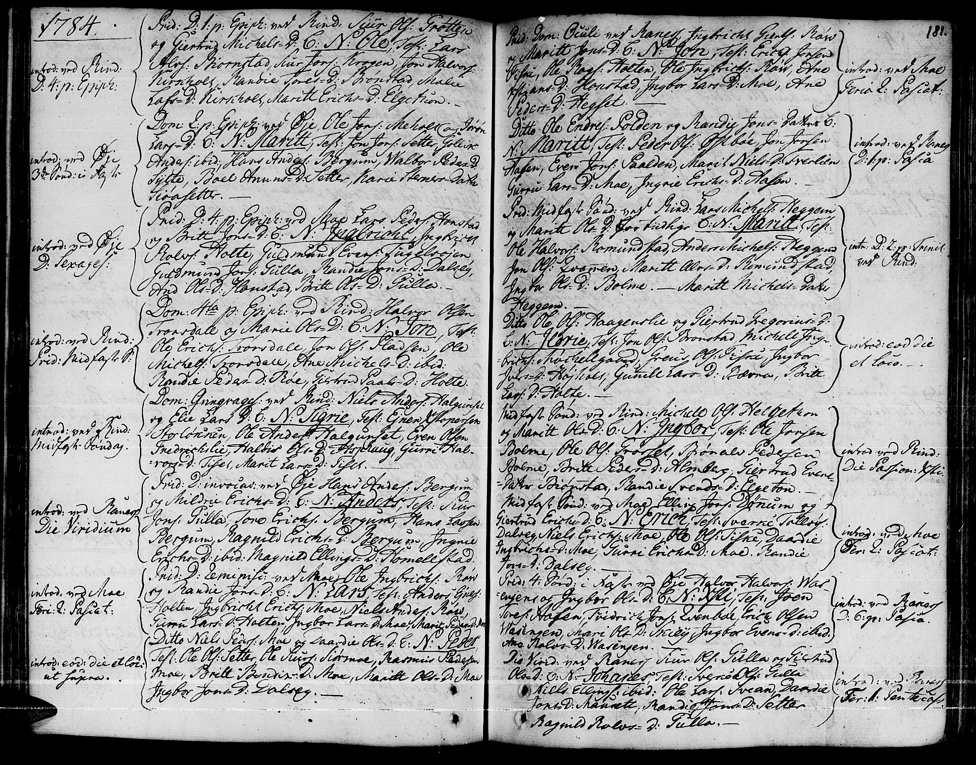 Ministerialprotokoller, klokkerbøker og fødselsregistre - Møre og Romsdal, AV/SAT-A-1454/595/L1039: Parish register (official) no. 595A01, 1750-1796, p. 181