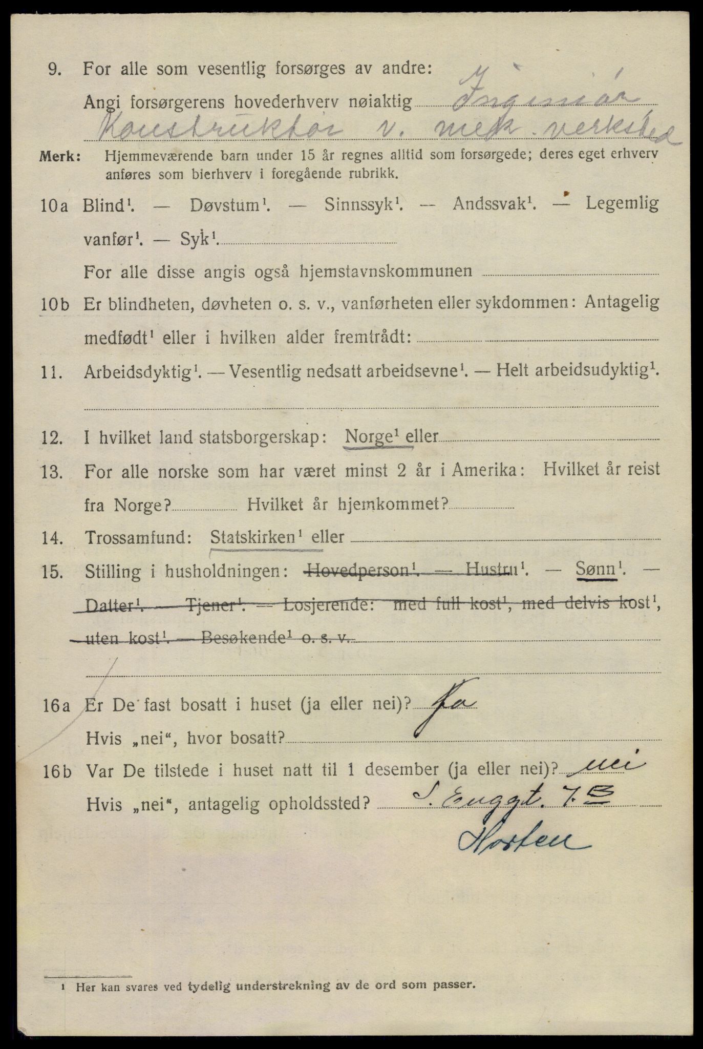 SAO, 1920 census for Fredrikstad, 1920, p. 31066