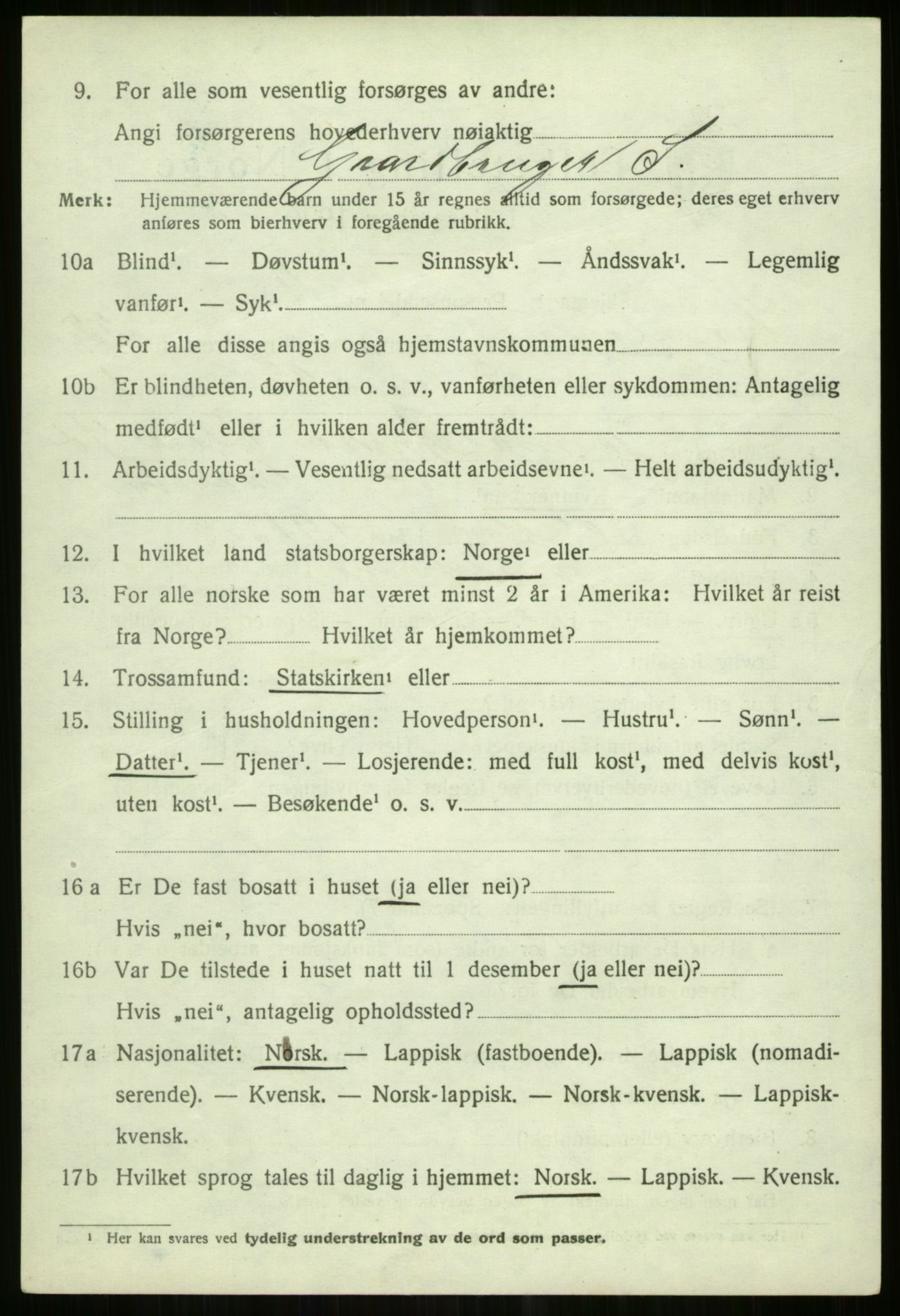 SATØ, 1920 census for Tromsøysund, 1920, p. 11287