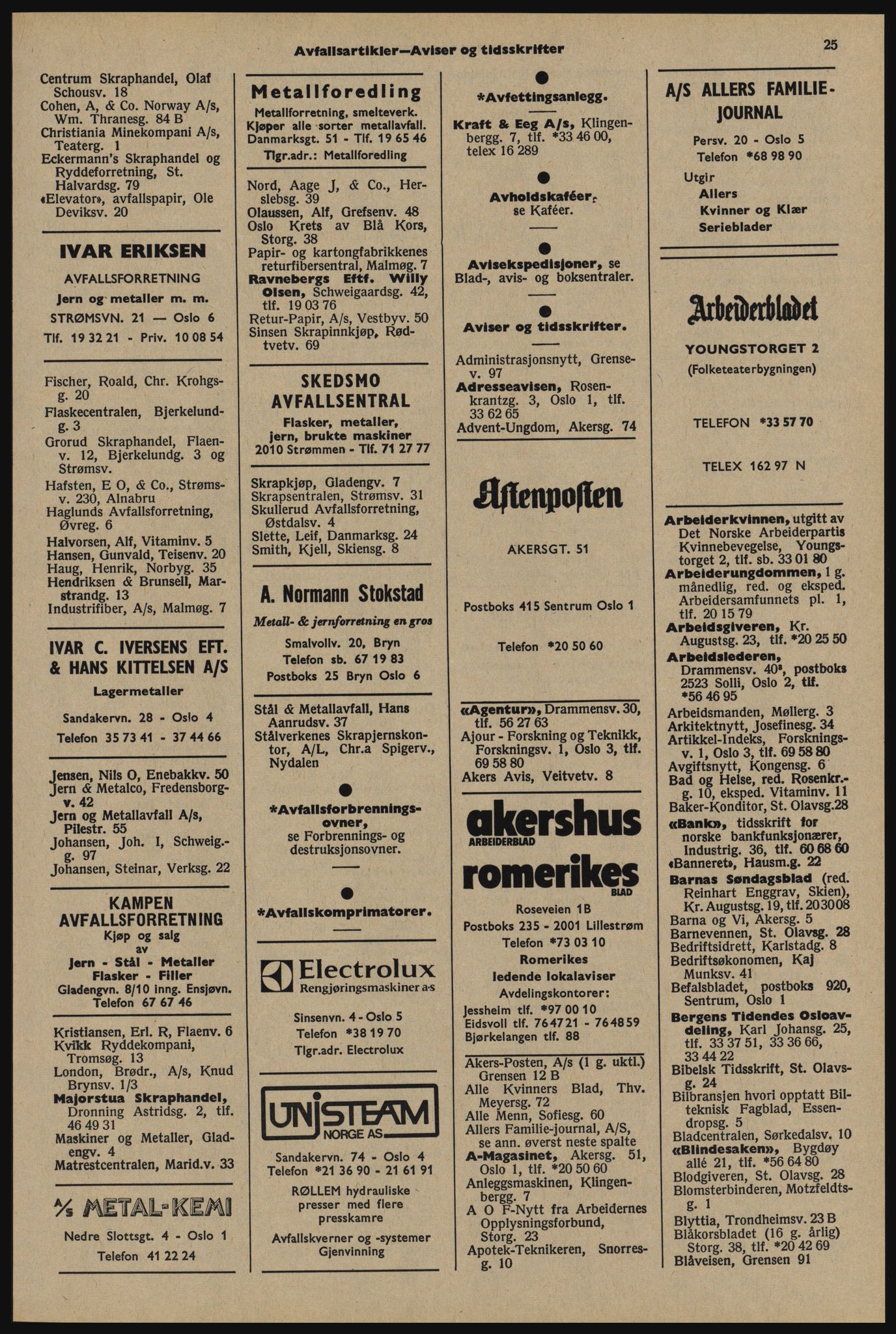 Kristiania/Oslo adressebok, PUBL/-, 1976-1977, p. 25