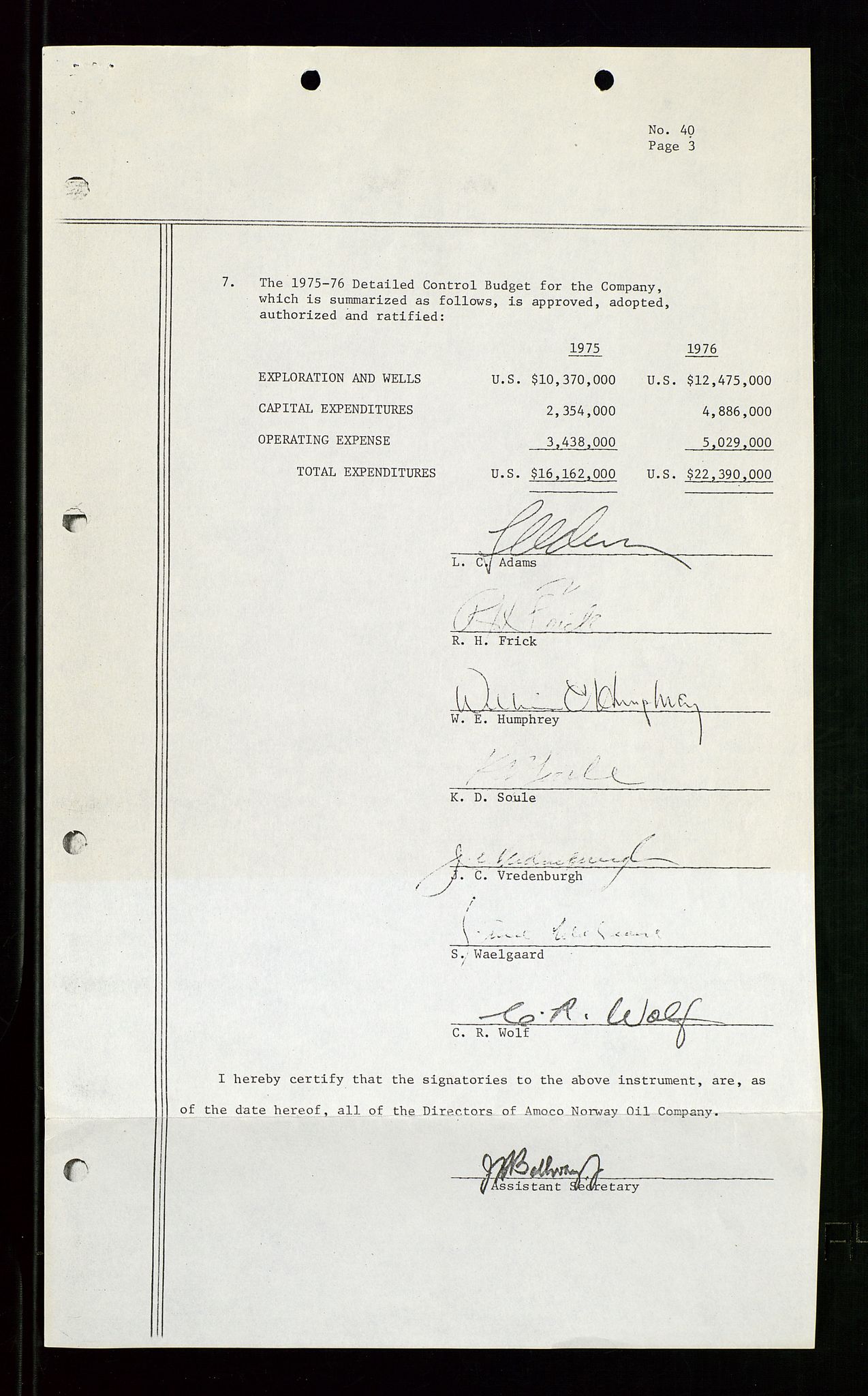 Pa 1740 - Amoco Norway Oil Company, SAST/A-102405/22/A/Aa/L0001: Styreprotokoller og sakspapirer, 1965-1999, p. 102