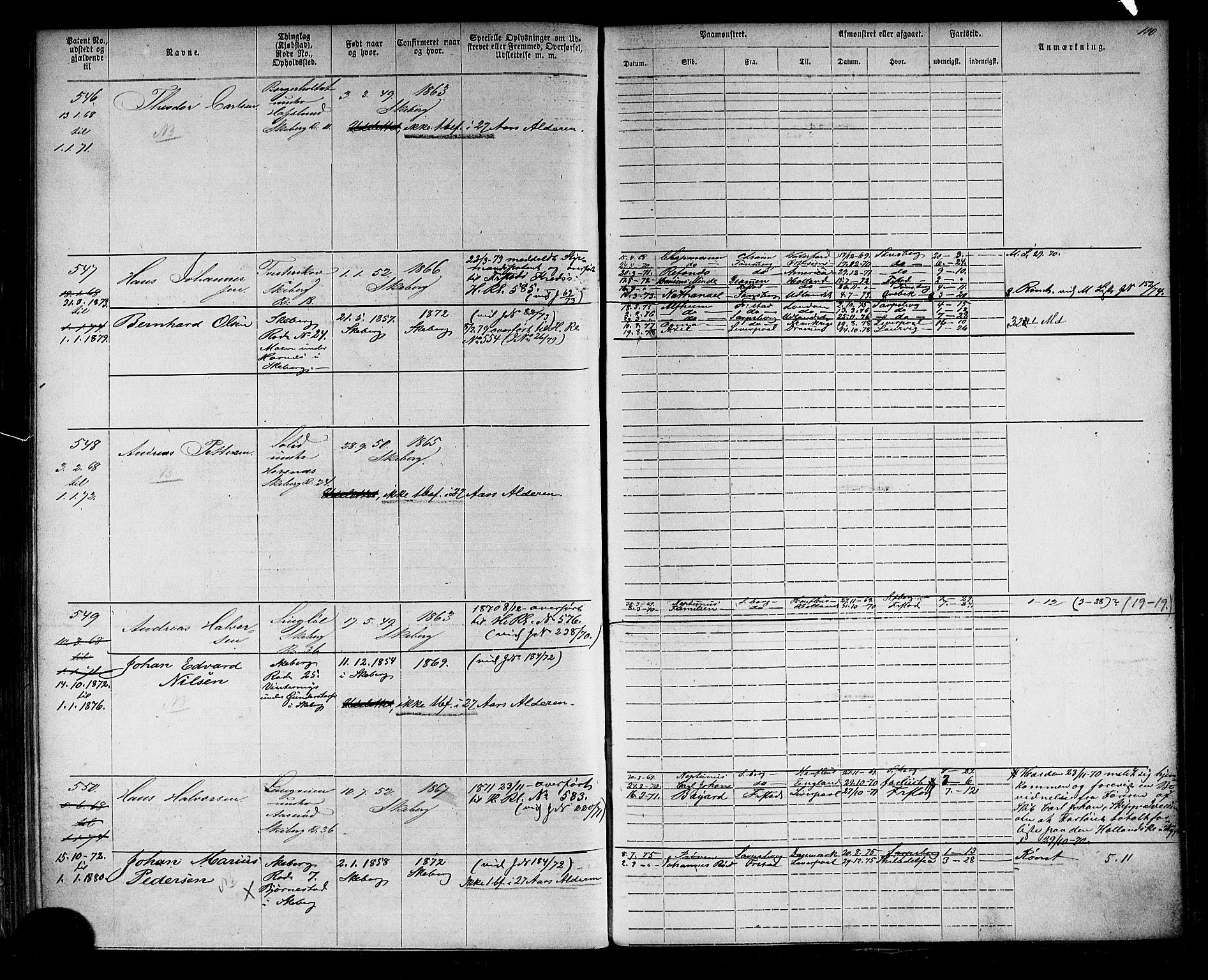 Halden mønstringskontor, AV/SAO-A-10569a/F/Fc/Fca/L0002: Annotasjonsrulle, 1868-1875, p. 127