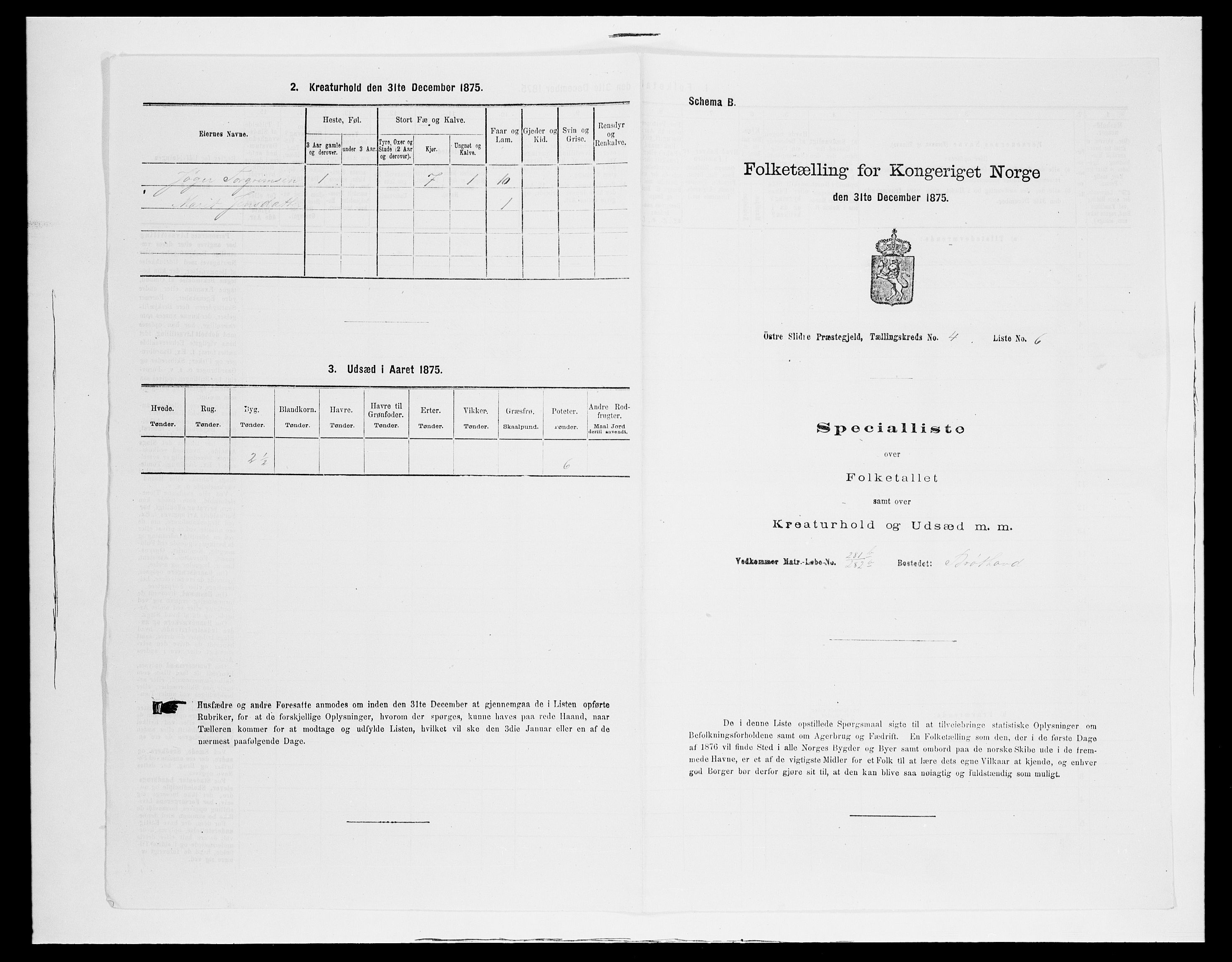 SAH, 1875 census for 0544P Øystre Slidre, 1875, p. 456