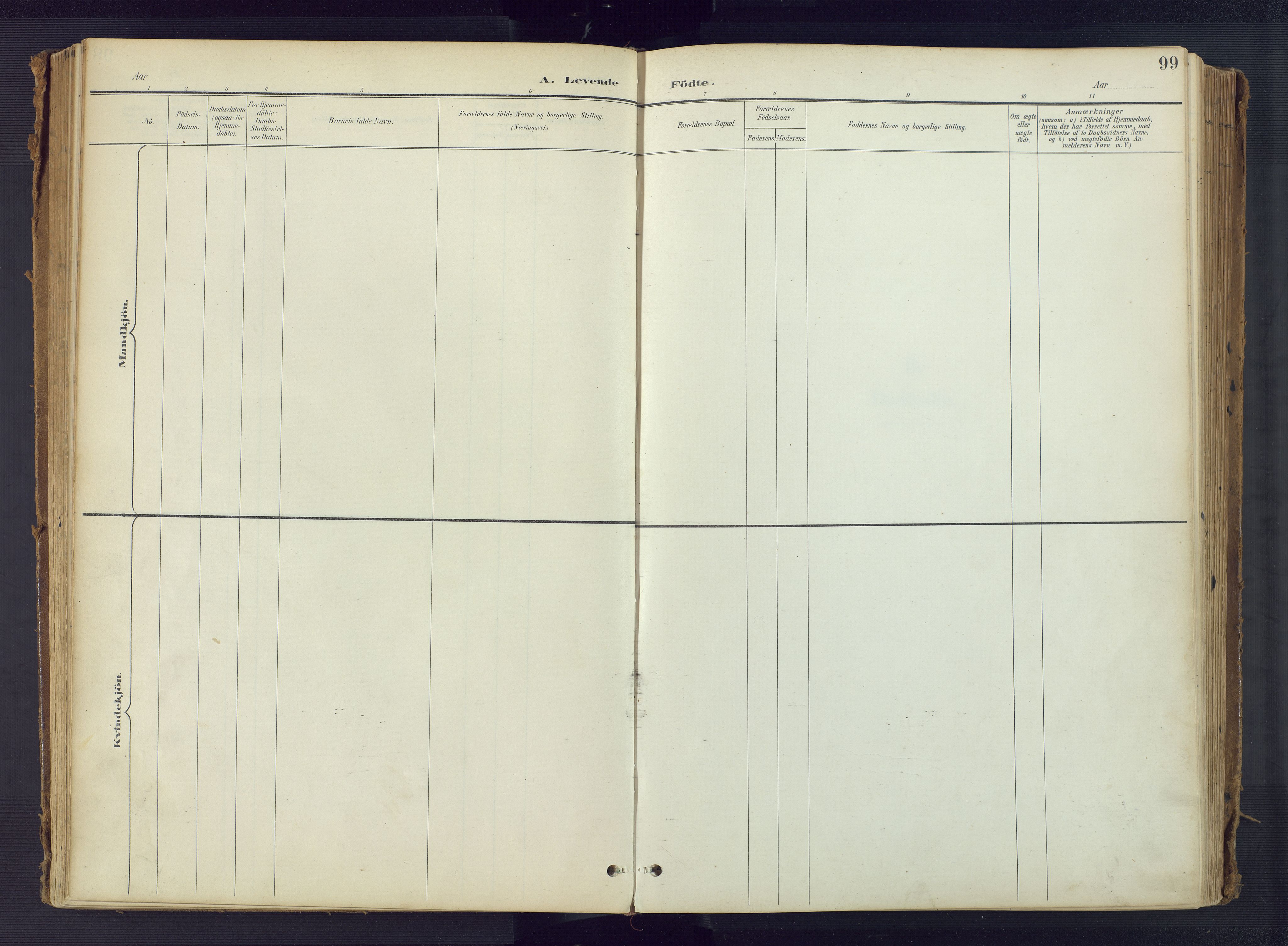 Tromøy sokneprestkontor, AV/SAK-1111-0041/F/Fa/L0010: Parish register (official) no. A 10, 1896-1912, p. 99