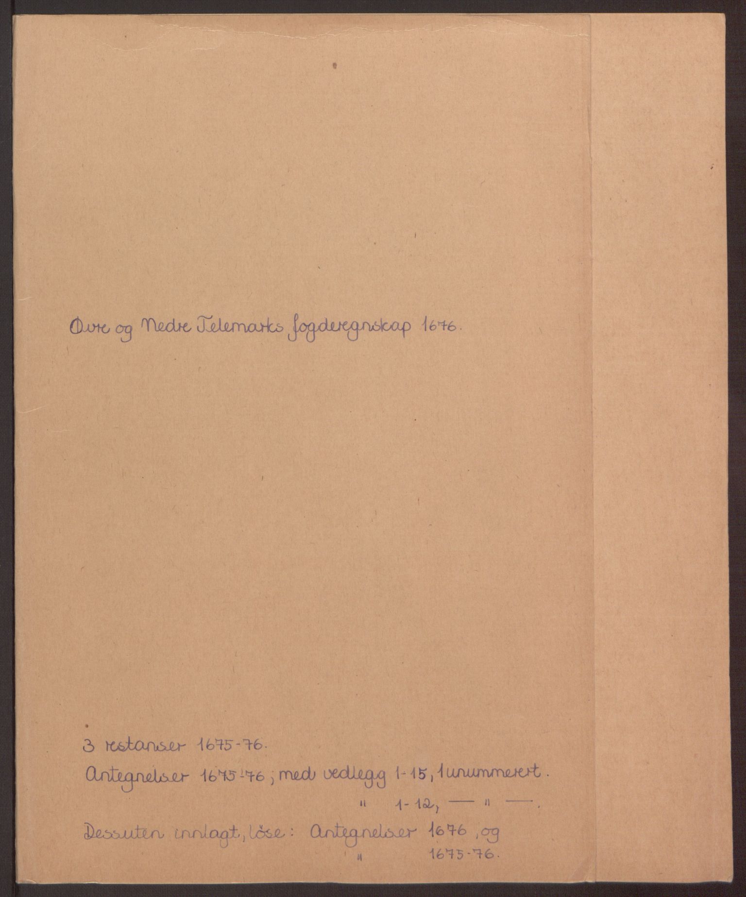 Rentekammeret inntil 1814, Reviderte regnskaper, Fogderegnskap, RA/EA-4092/R35/L2066: Fogderegnskap Øvre og Nedre Telemark, 1676, p. 228