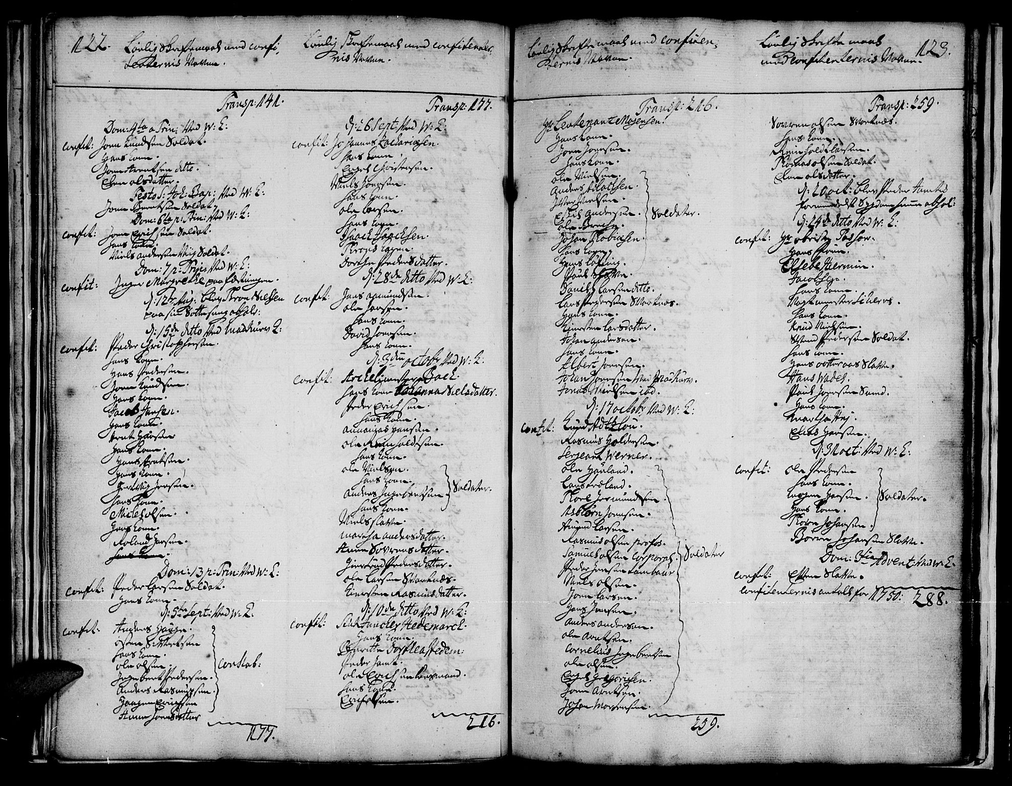 Vadsø sokneprestkontor, SATØ/S-1325/H/Ha/L0001kirke: Parish register (official) no. 1, 1747-1768, p. 122-123