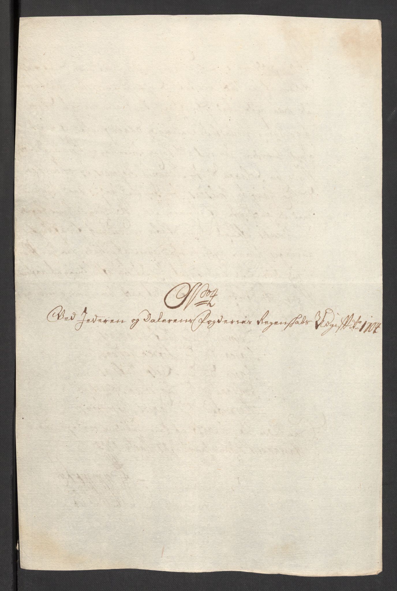 Rentekammeret inntil 1814, Reviderte regnskaper, Fogderegnskap, AV/RA-EA-4092/R46/L2732: Fogderegnskap Jæren og Dalane, 1703-1704, p. 114