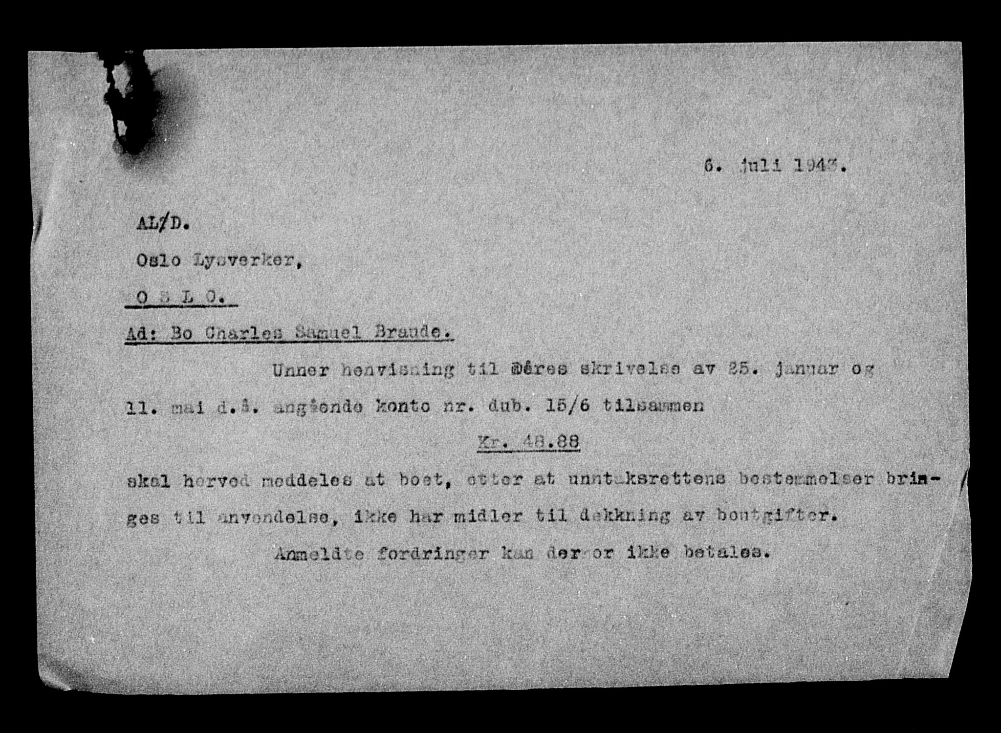 Justisdepartementet, Tilbakeføringskontoret for inndratte formuer, AV/RA-S-1564/H/Hc/Hcc/L0927: --, 1945-1947, p. 594