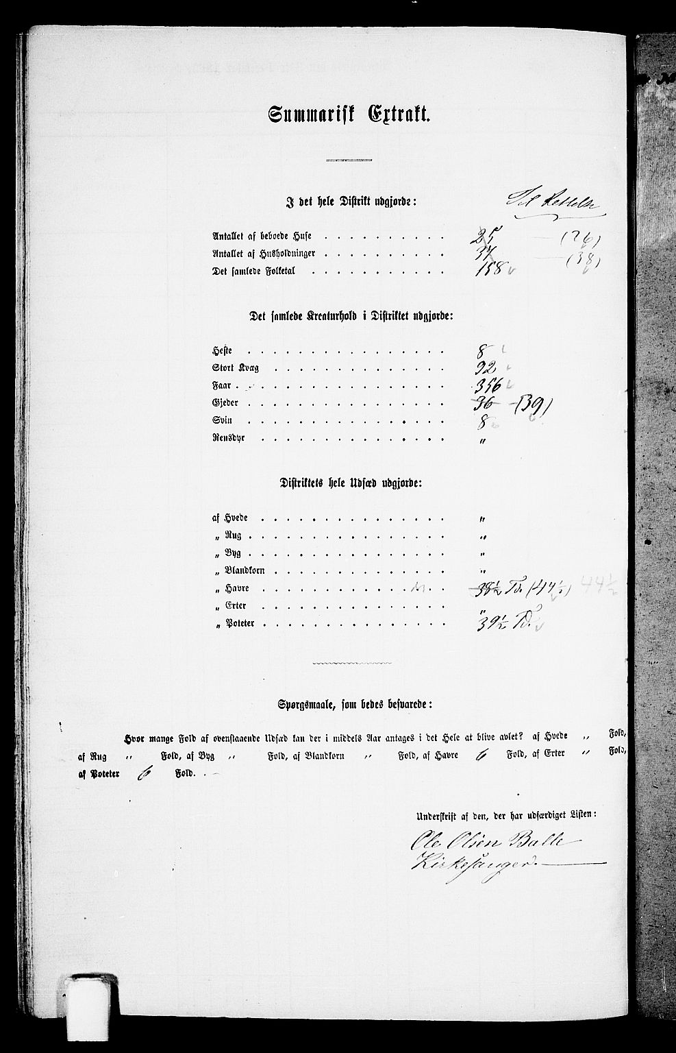 RA, 1865 census for Vikedal, 1865, p. 87